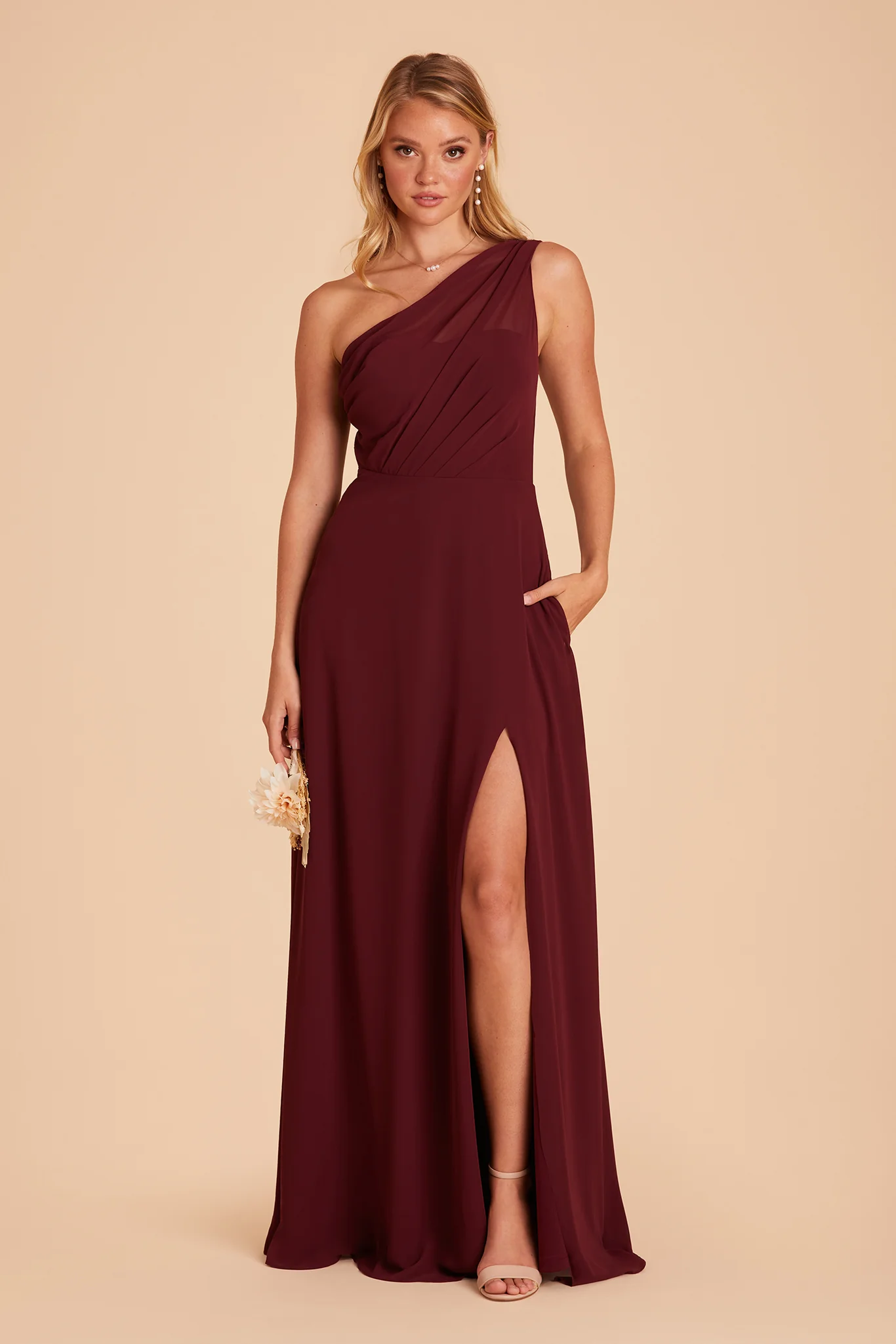 Chiffon Cabernet Dress - XNAUWBI