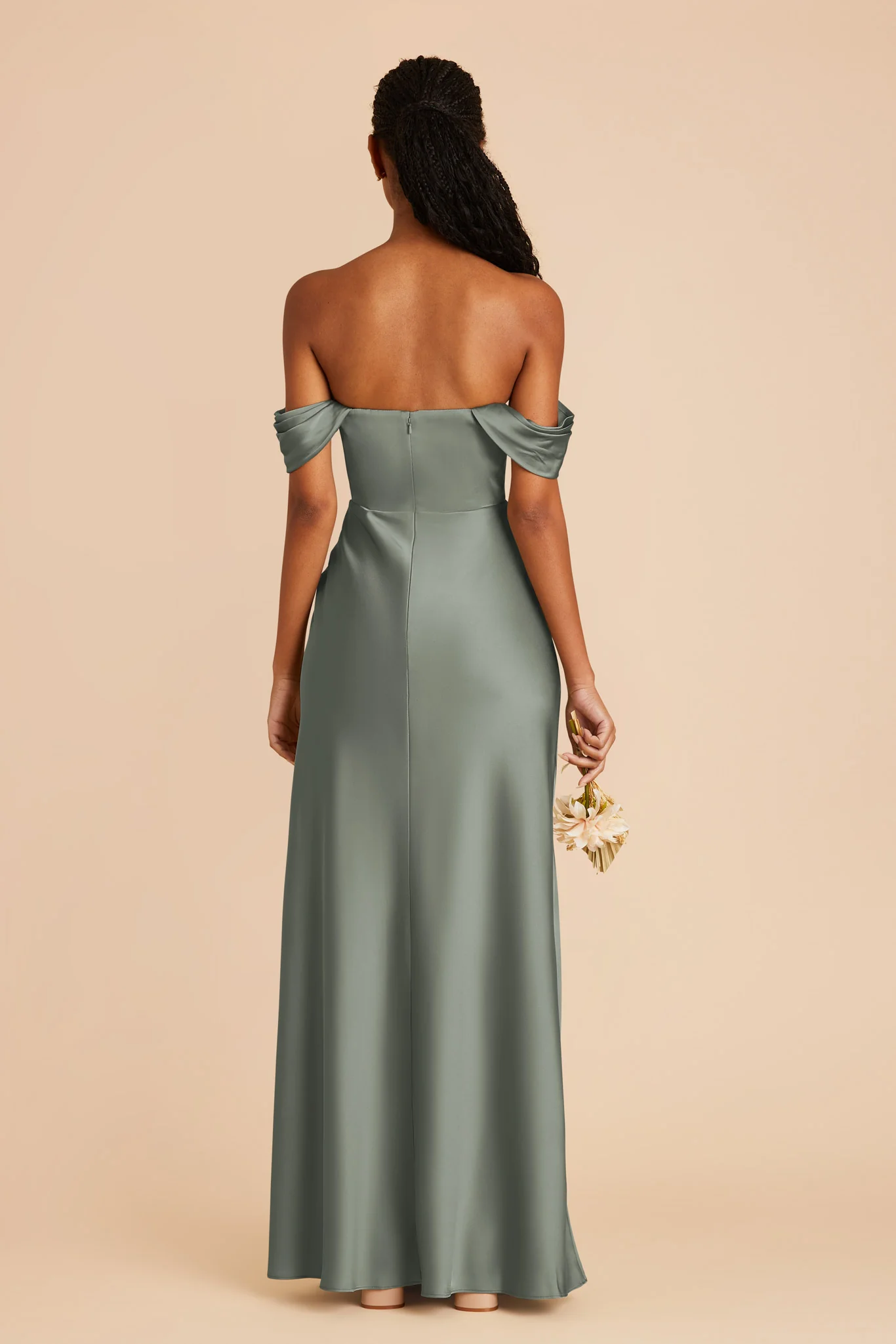 Matte Satin Sea Glass Dress - XNAUWBI