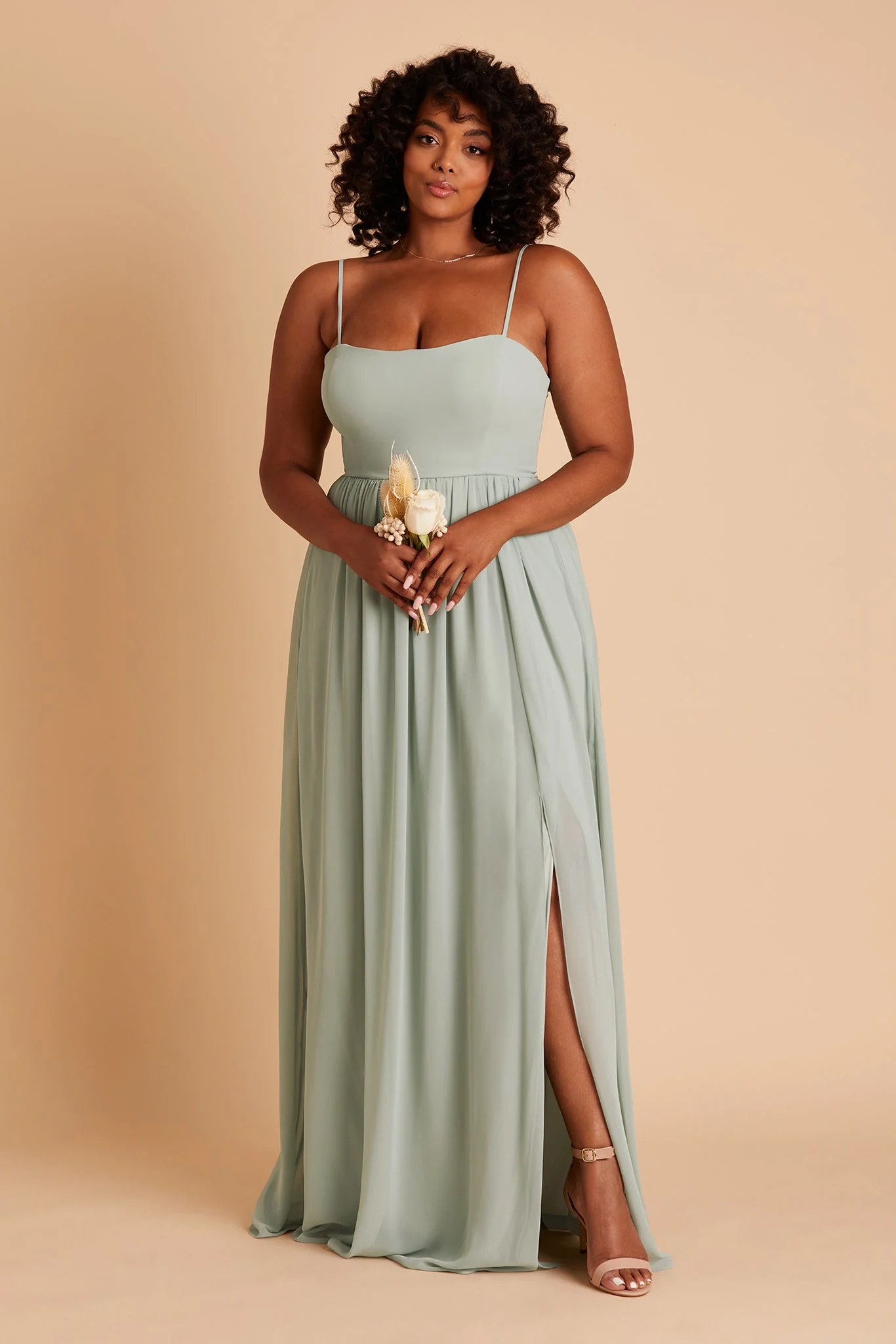 Chiffon Sage Dress - XNAUWBI
