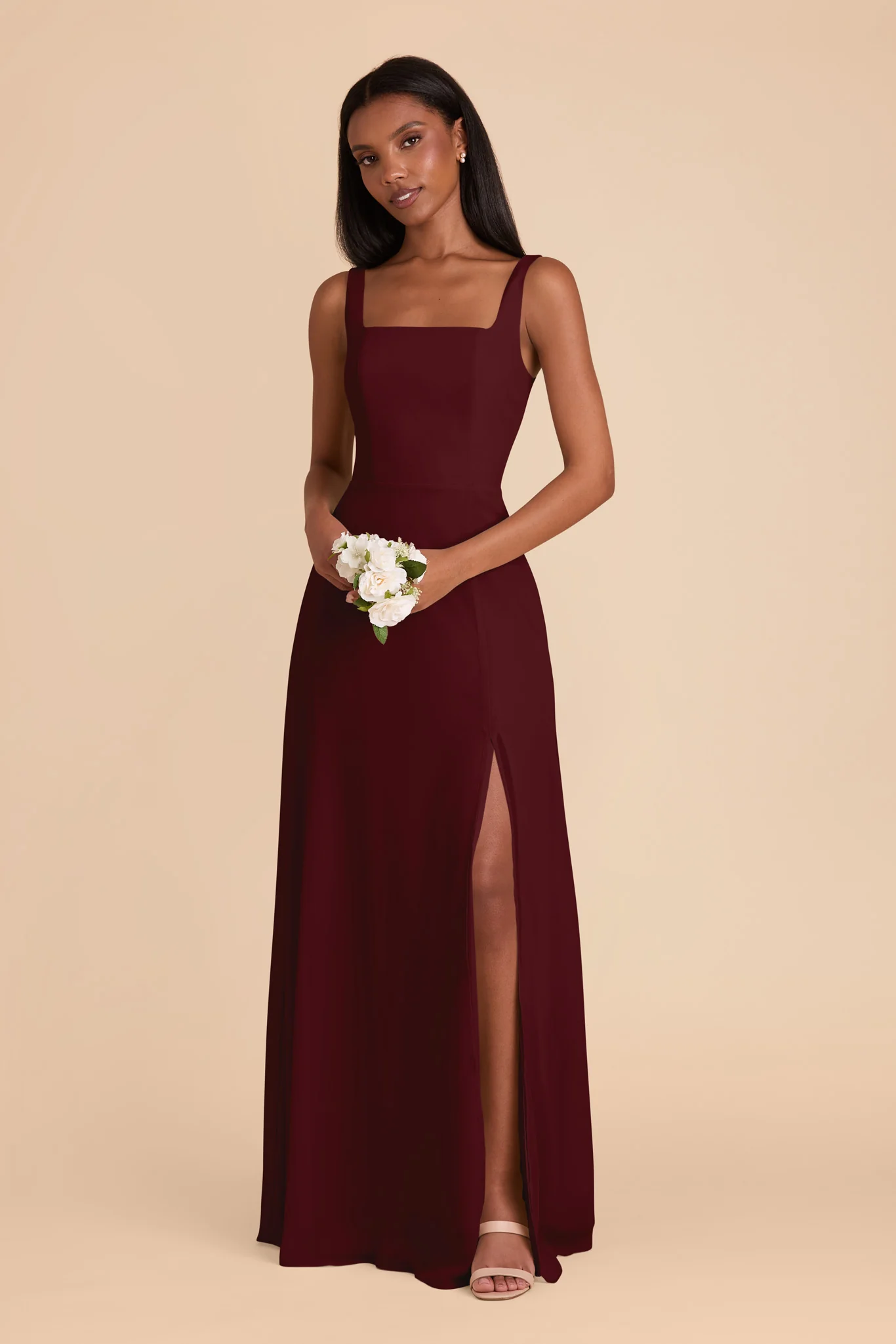 Chiffon Cabernet Dress - XNAUWBI