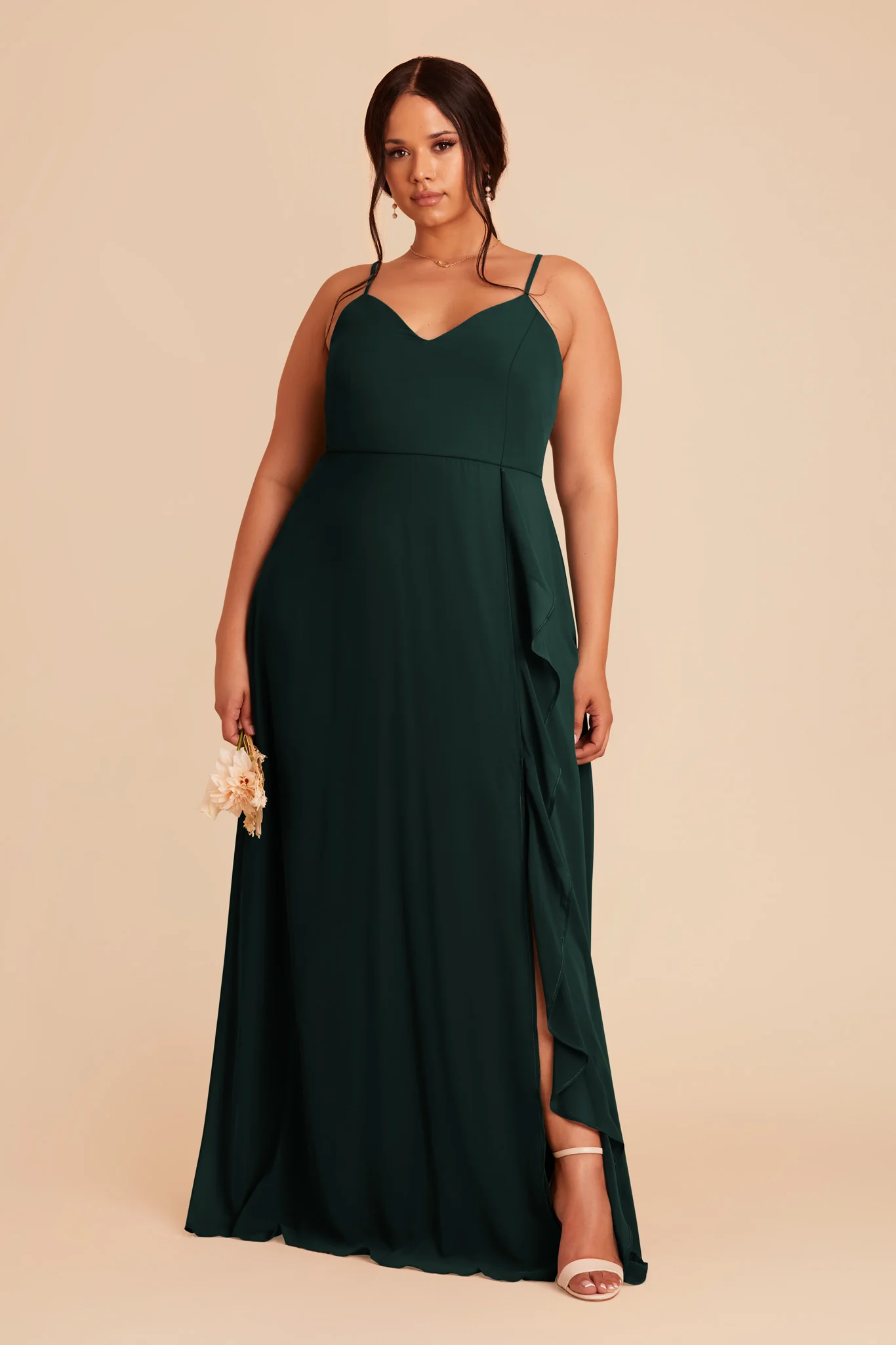Chiffon Emerald Dress - XNAUWBI