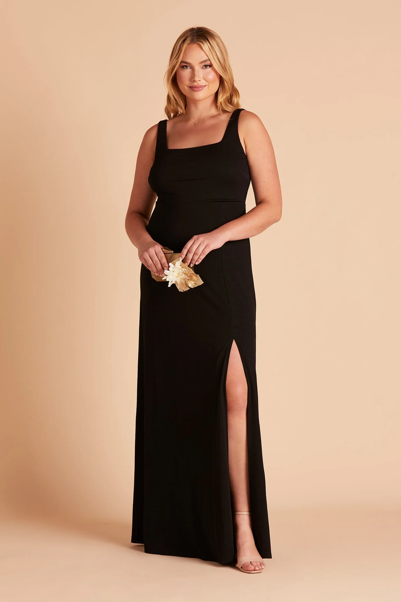 Crepe Black Dress - XNAUWBI