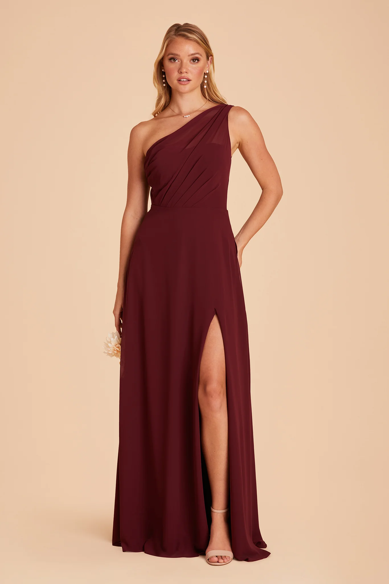 Chiffon Cabernet Dress - XNAUWBI