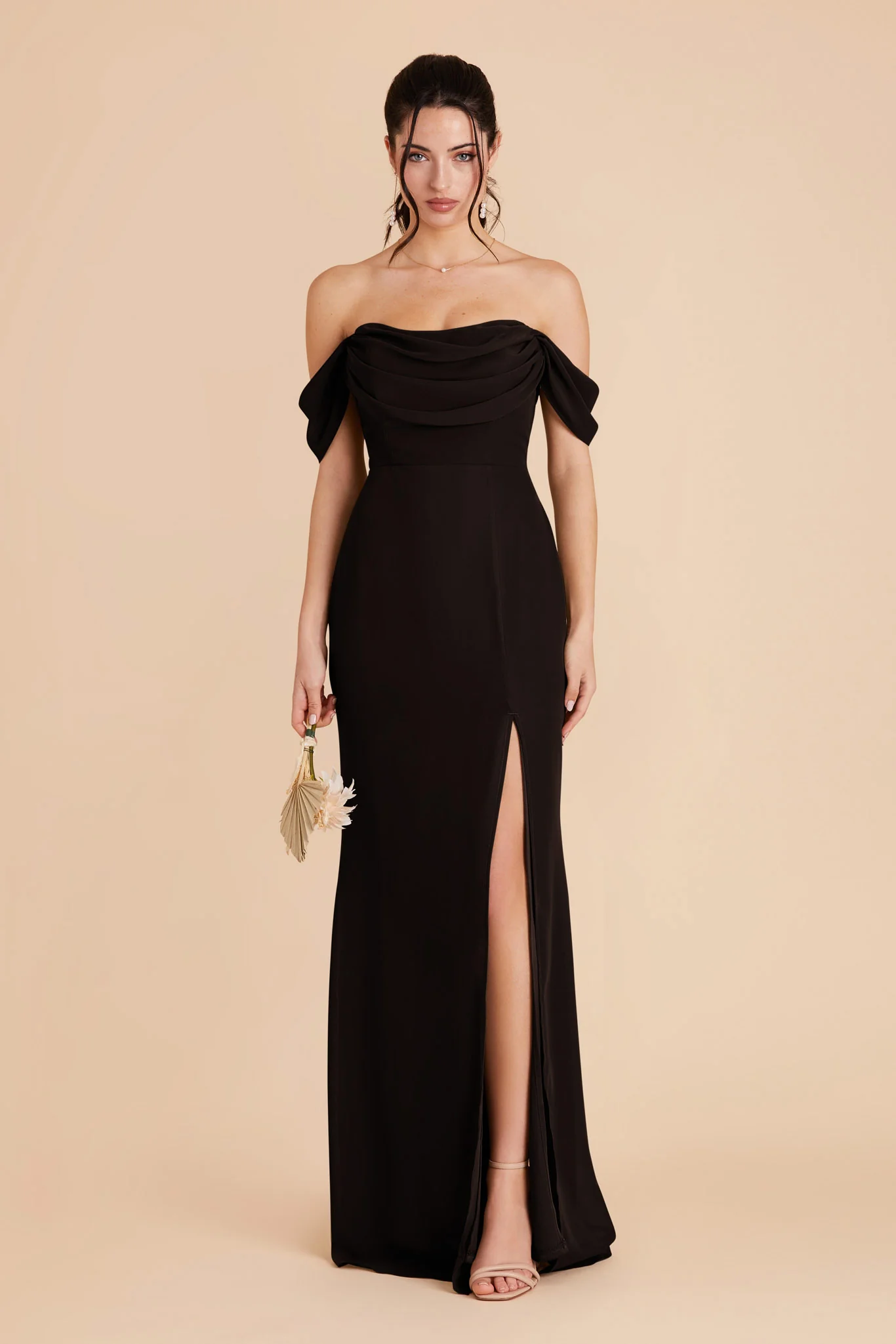 Chiffon Black Dress - XNAUWBI