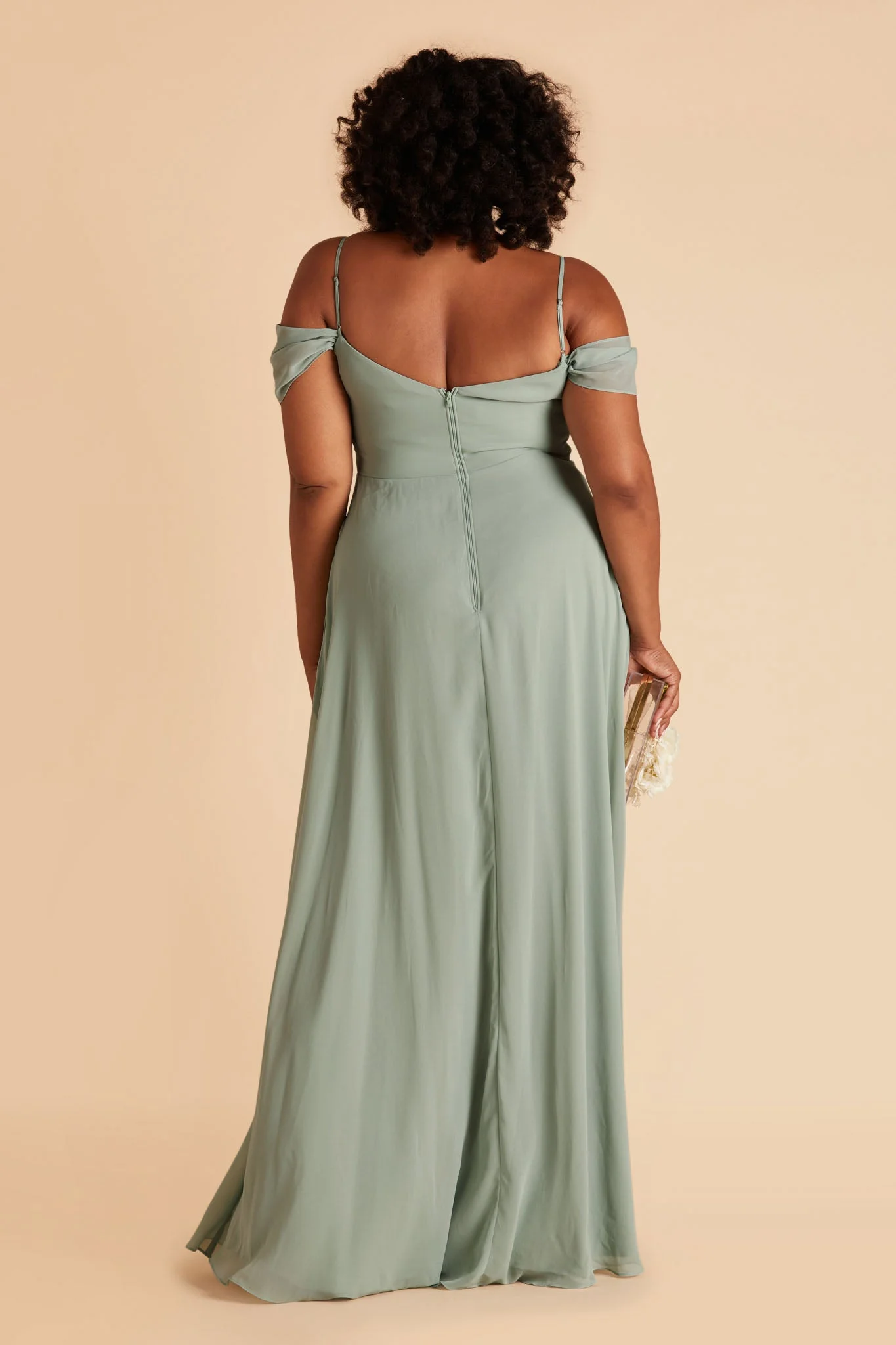 Chiffon Sage Dress - XNAUWBI