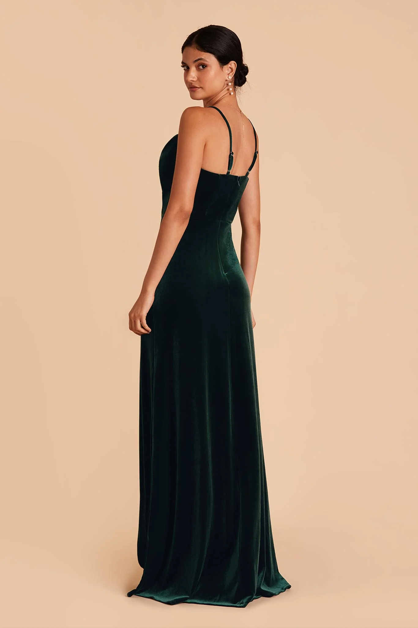 Velvet Emerald Dress - XNAUWBI