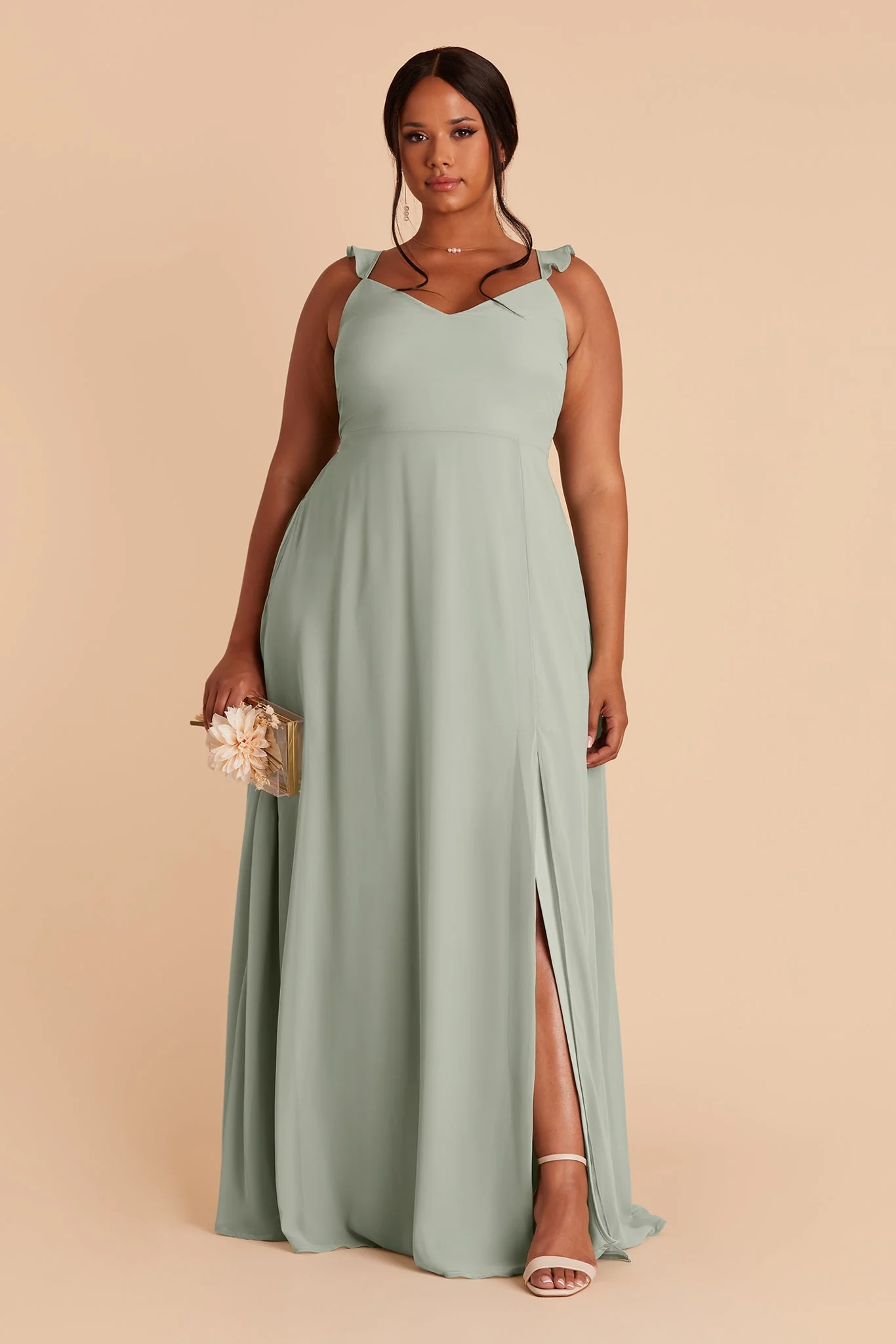Chiffon Sage Dress - XNAUWBI