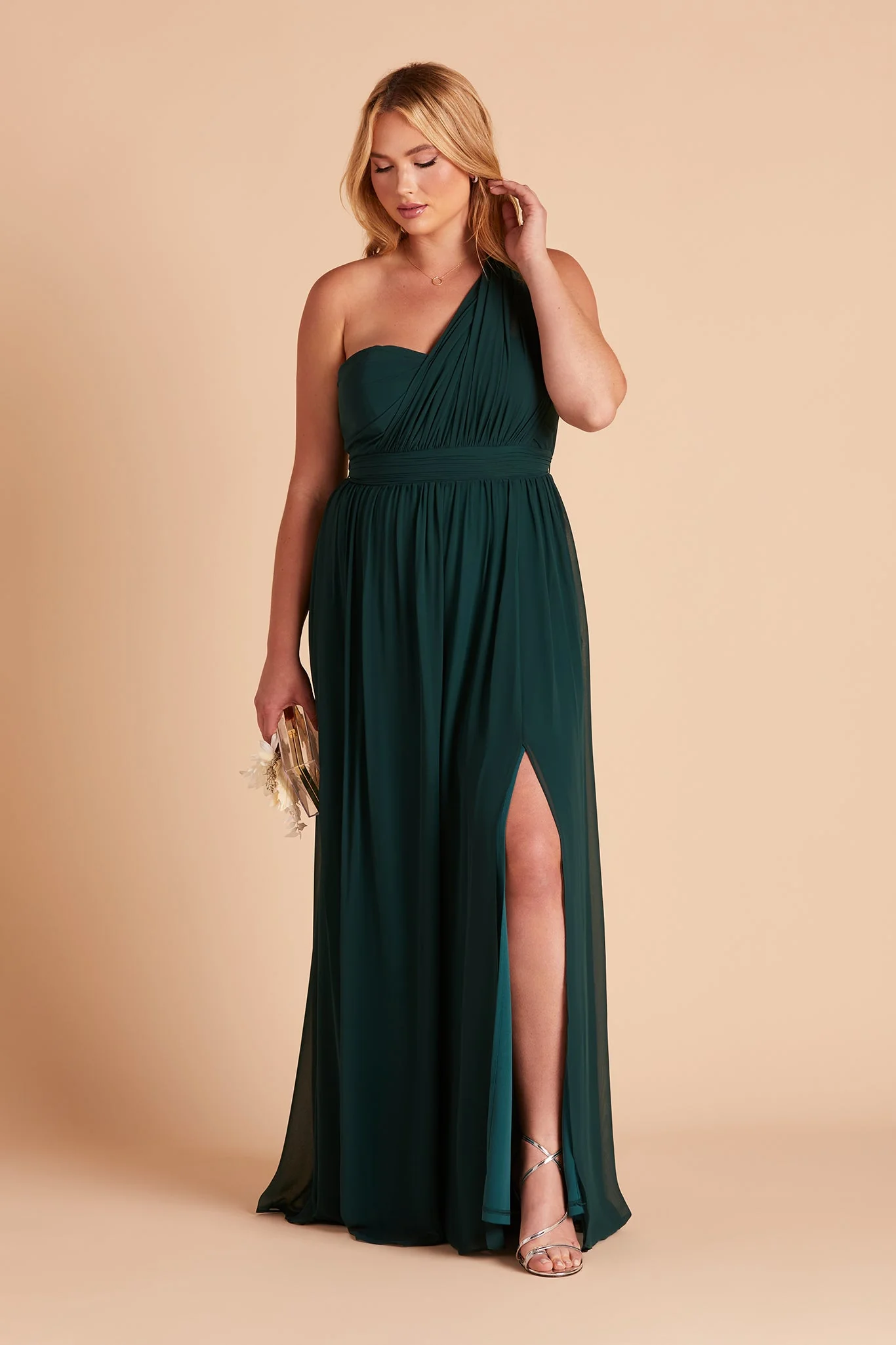 Chiffon Emerald Dress - XNAUWBI