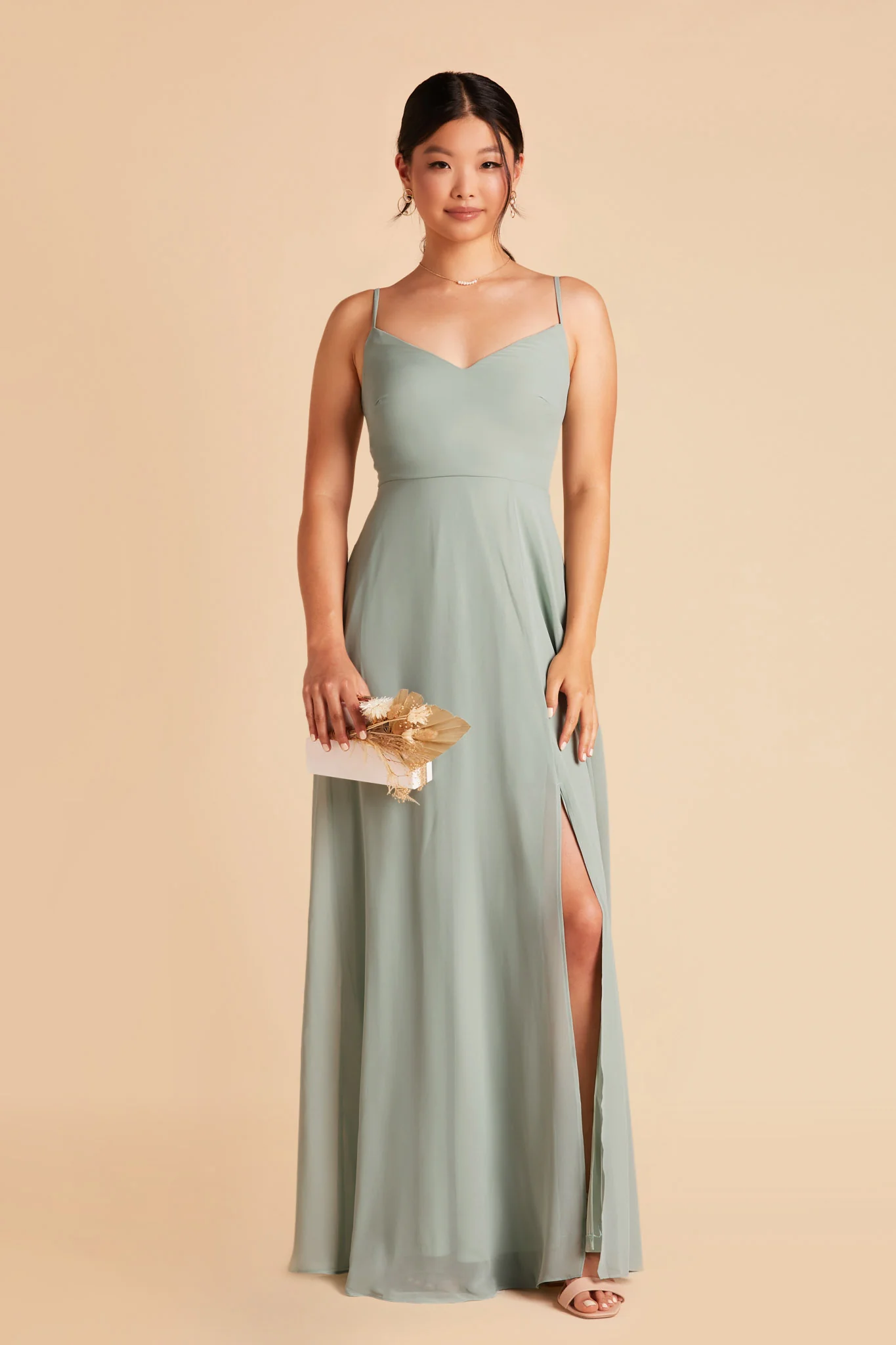 Chiffon Sage Dress - XNAUWBI