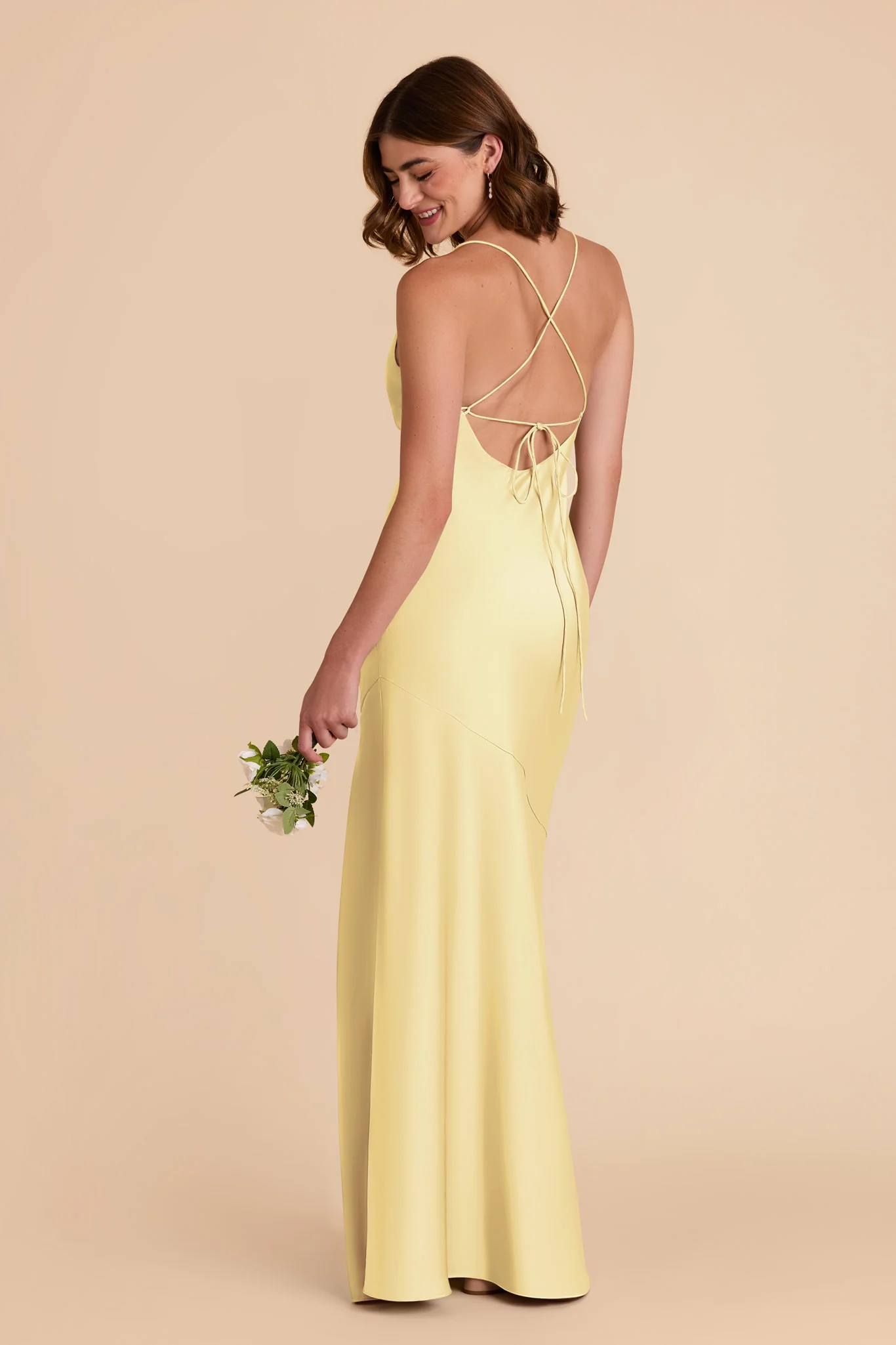 Matte Satin Lemon Sorbet Dress - XNAUWBI