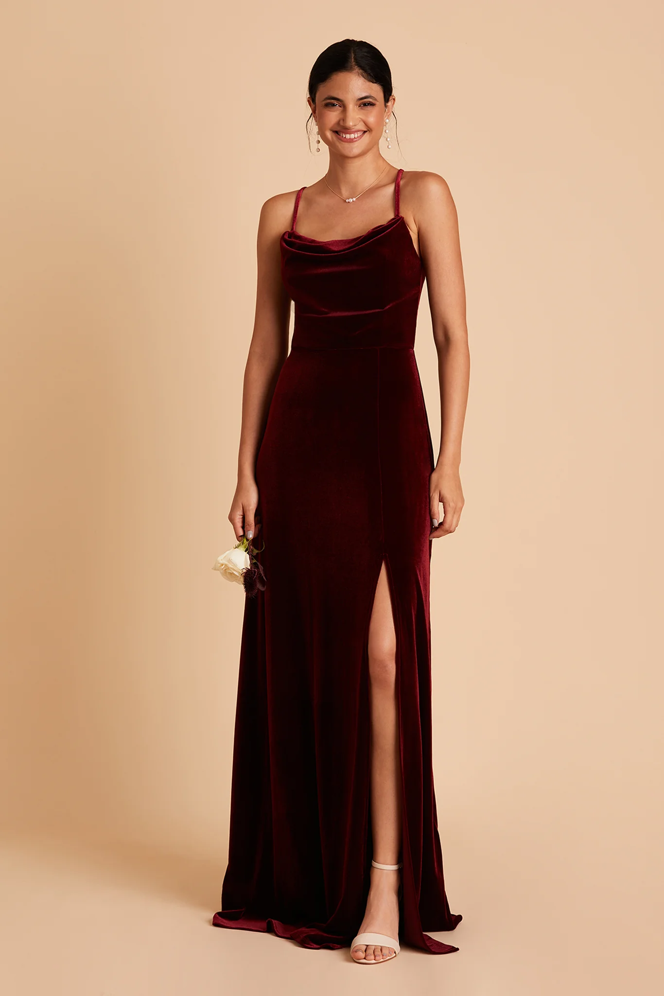 Velvet Cabernet Dress - XNAUWBI