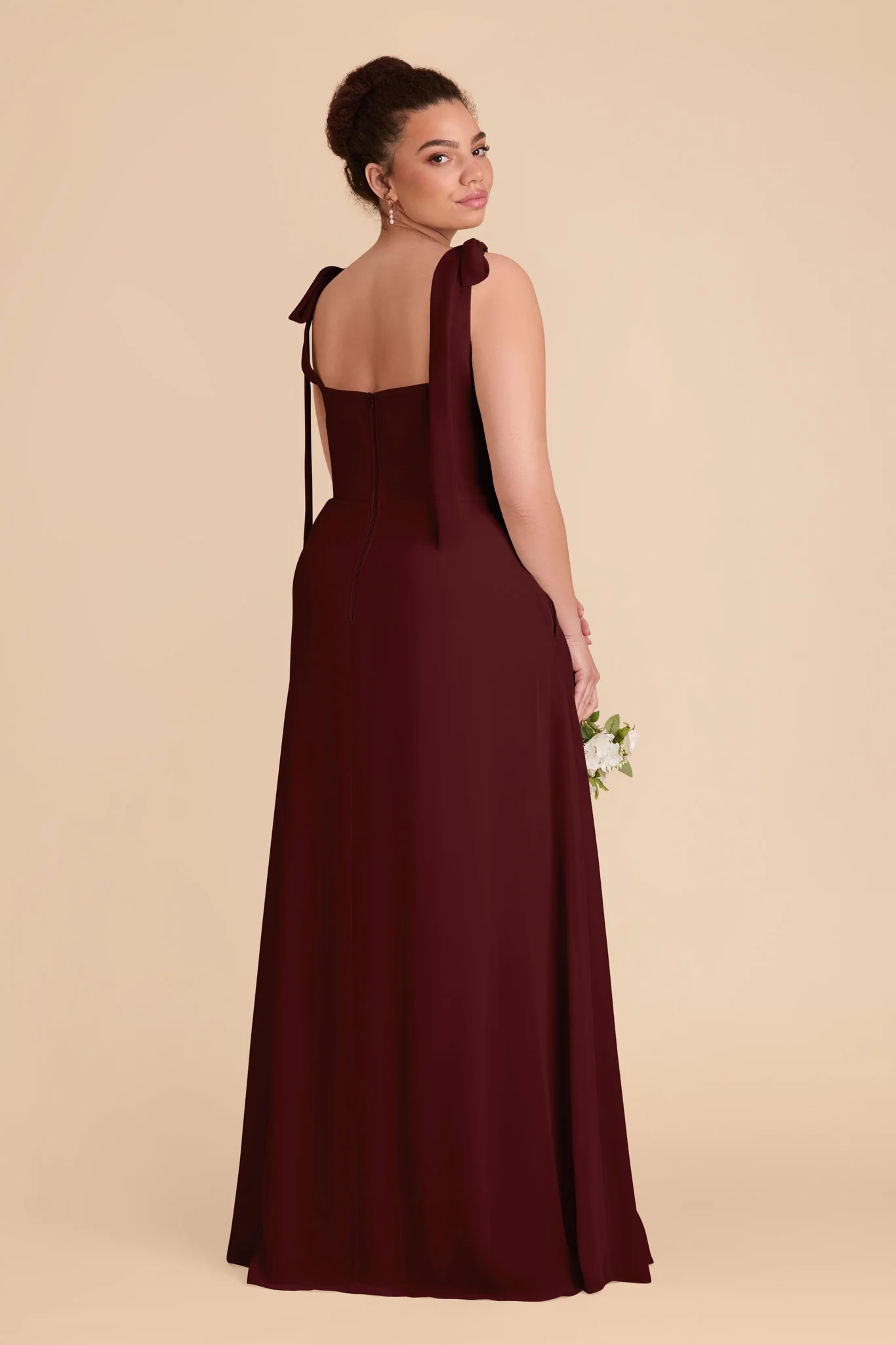 Chiffon Cabernet Dress - XNAUWBI
