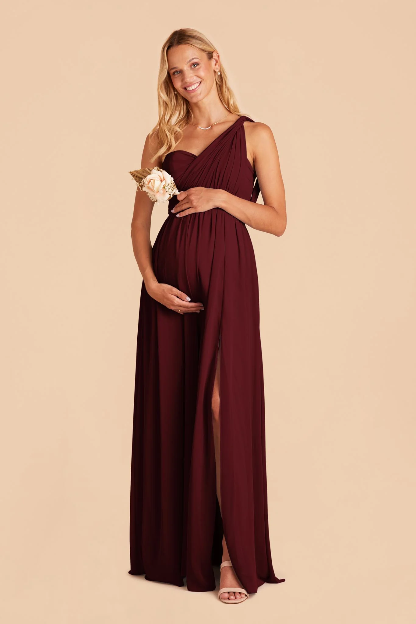 Chiffon Cabernet Dress - XNAUWBI