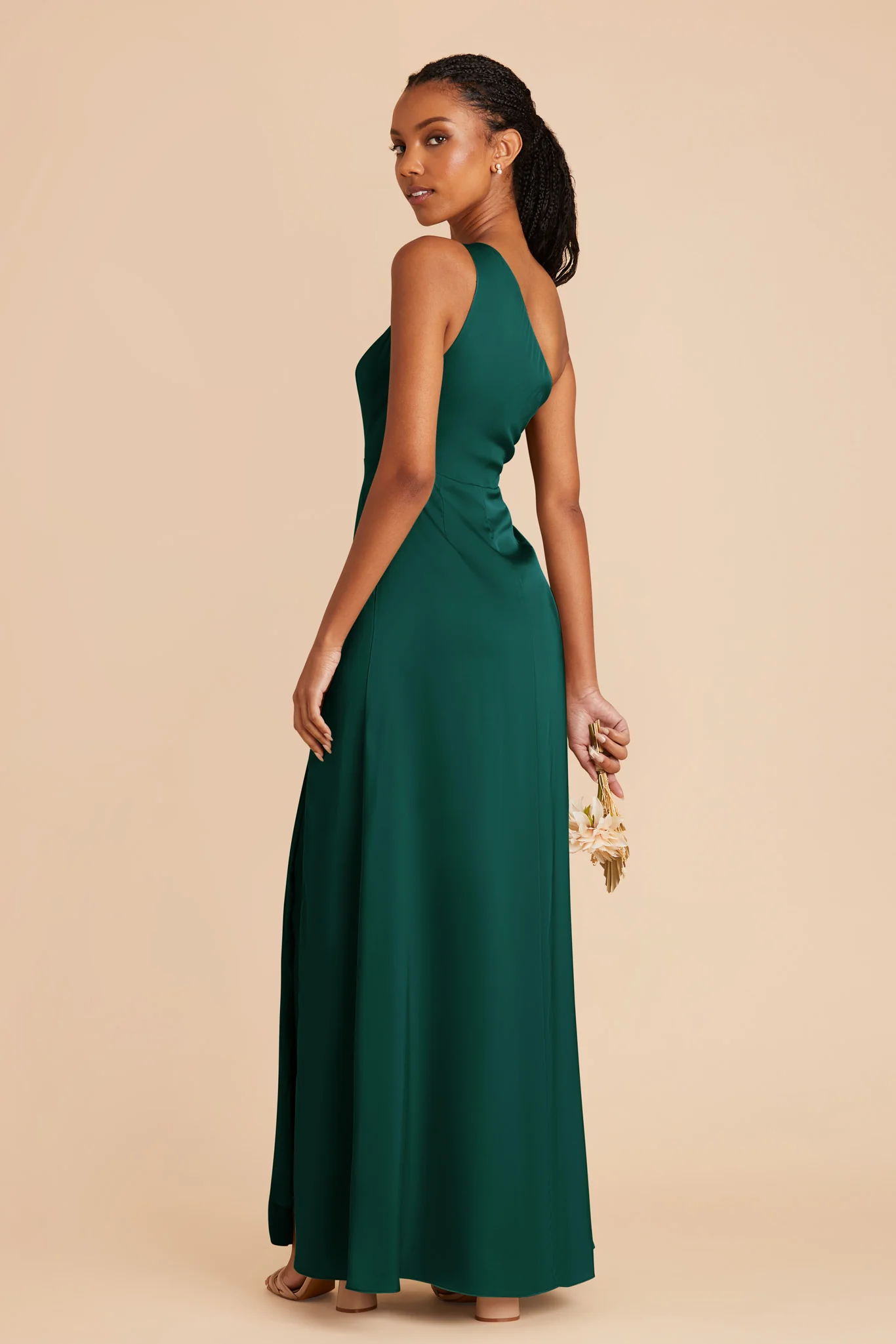 Matte Satin Emerald Dress - XNAUWBI
