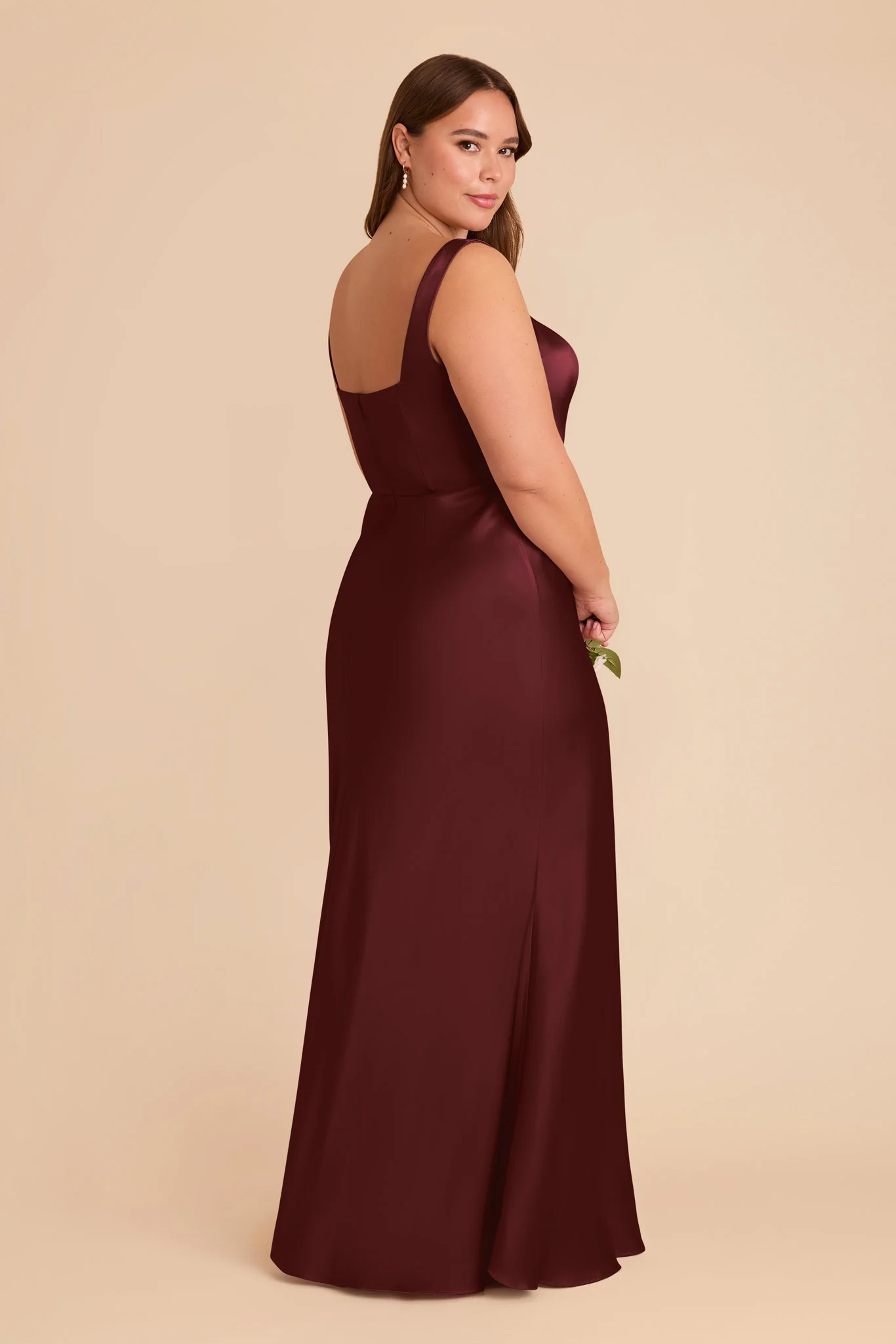 Matte Satin Cabernet Dress - XNAUWBI