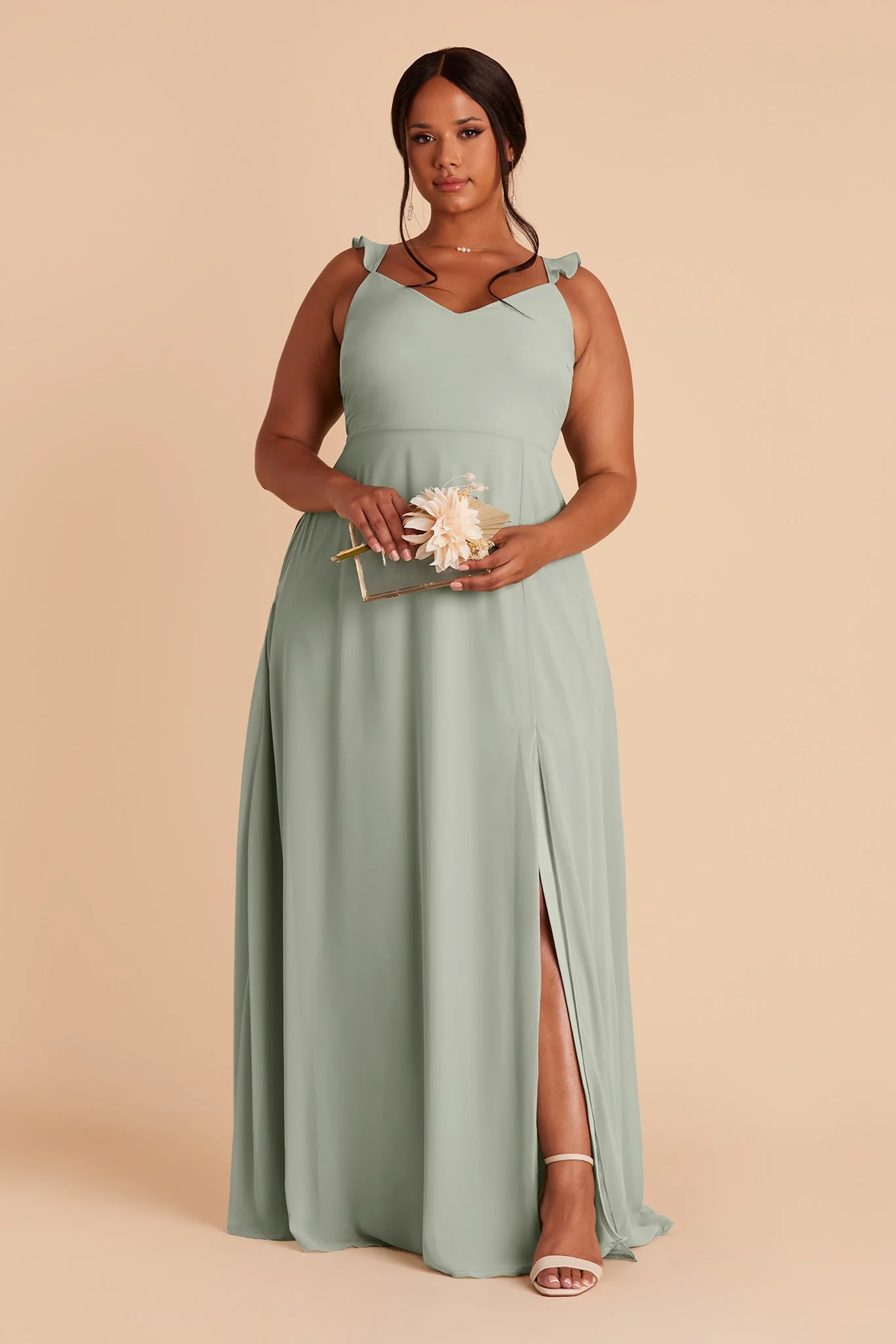 Chiffon Sage Dress - XNAUWBI