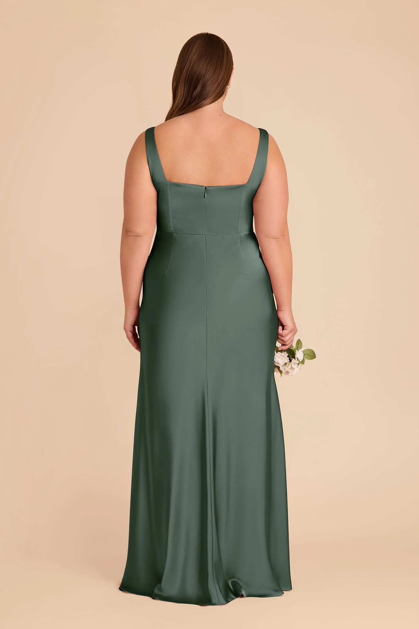 Matte Satin Eucalyptus Dress - XNAUWBI
