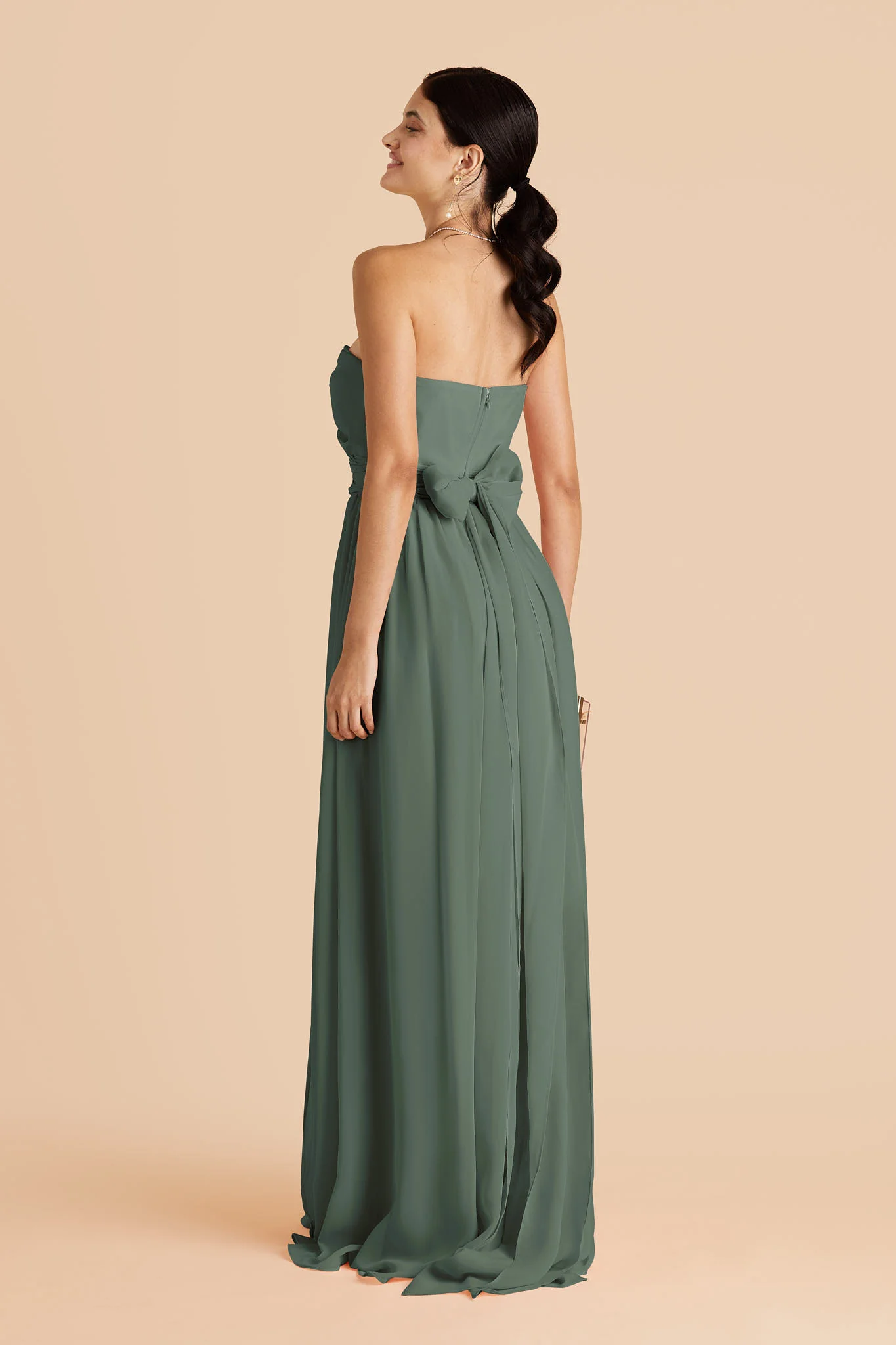 Chiffon Eucalyptus Dress - XNAUWBI