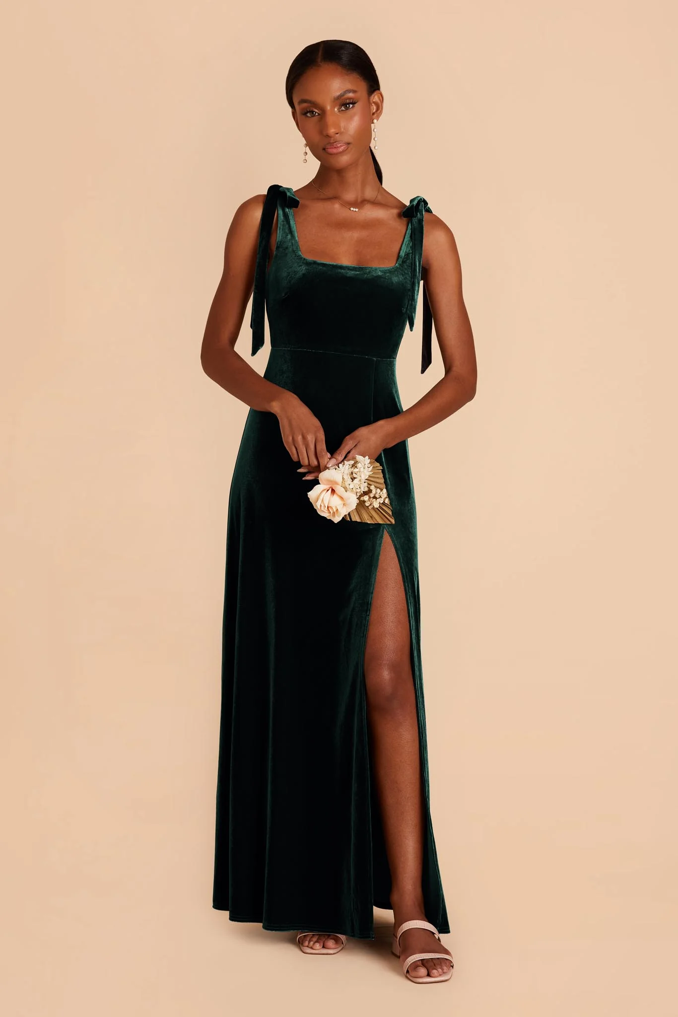 Velvet Emerald Dress - XNAUWBI