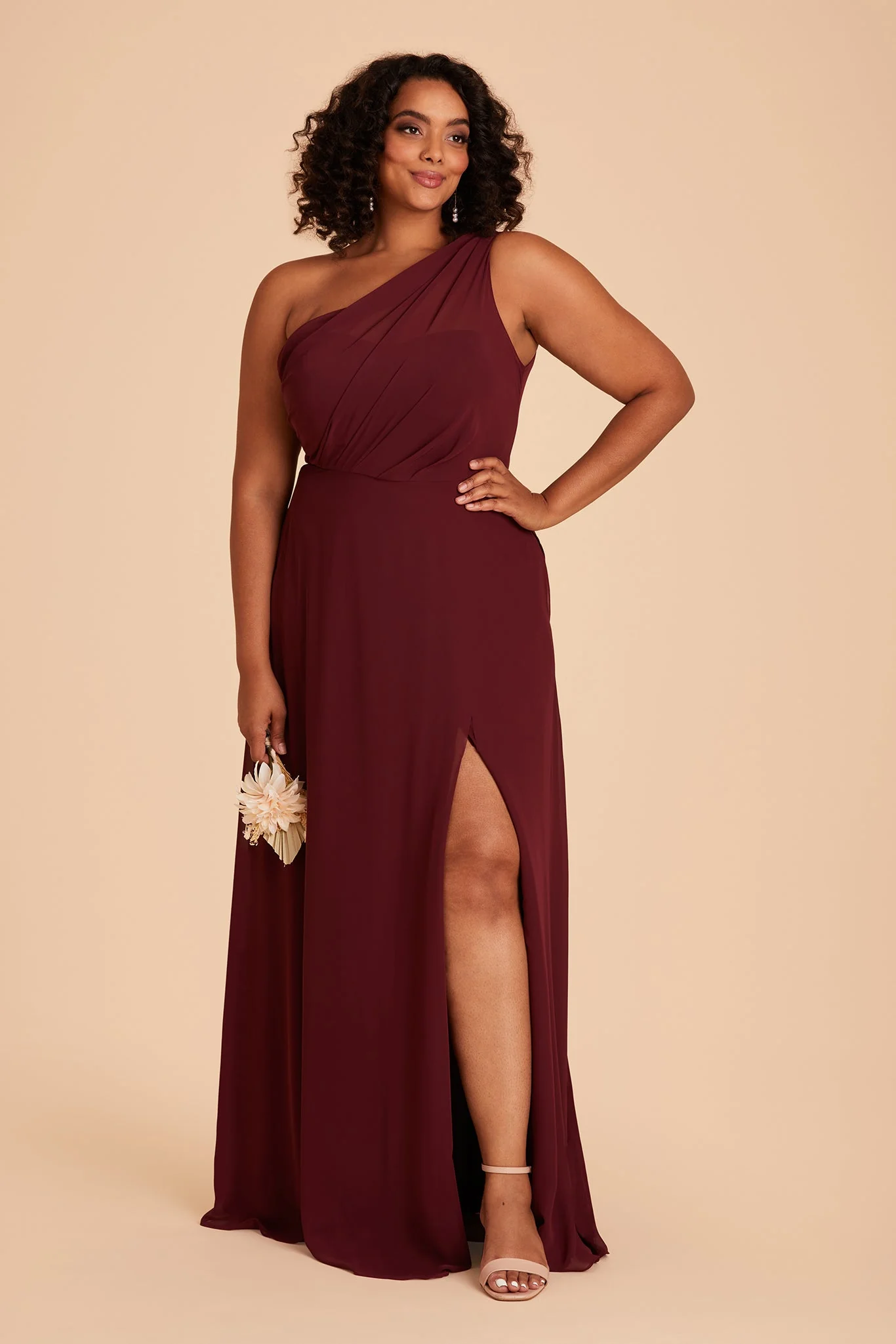 Chiffon Cabernet Dress - XNAUWBI