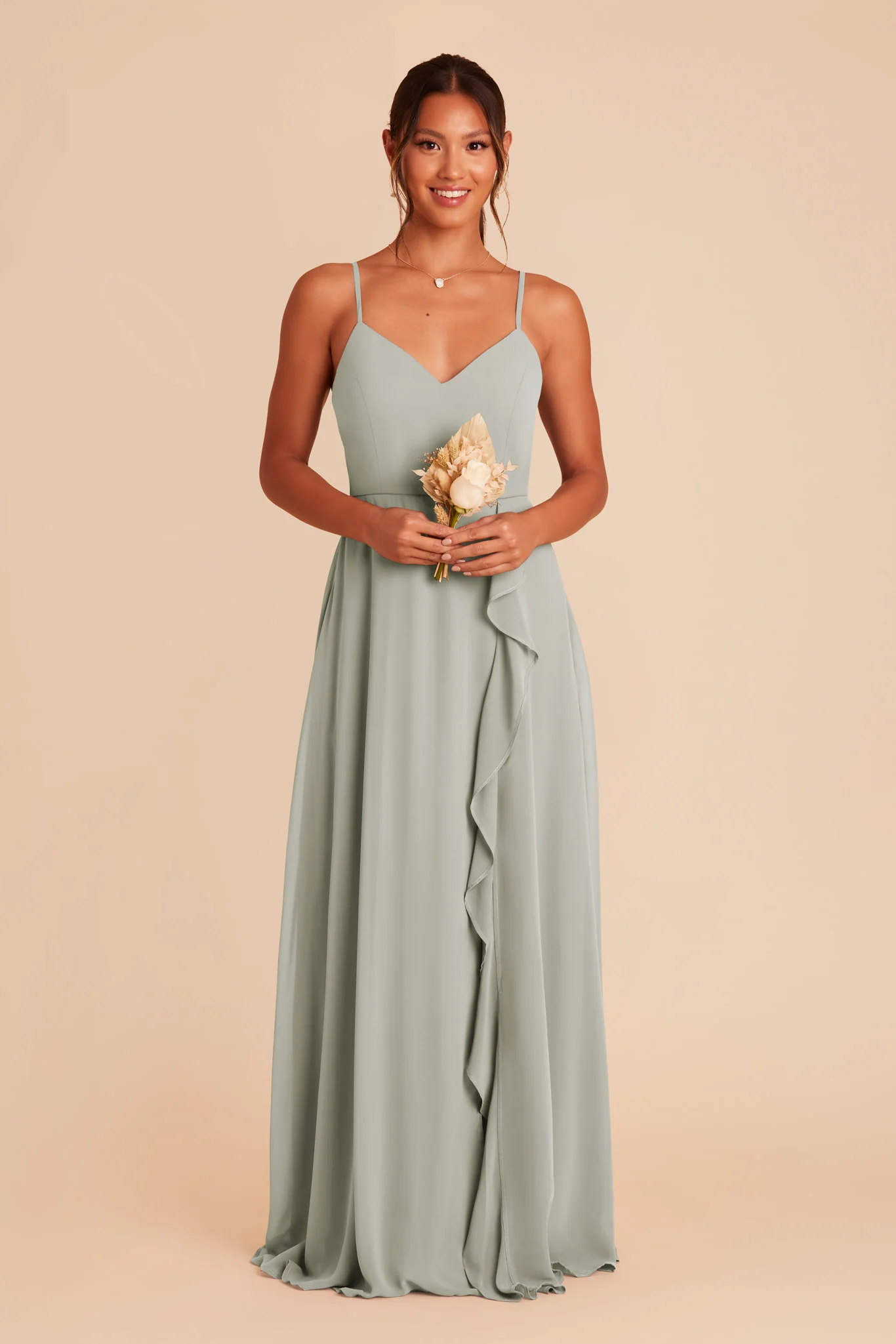 Chiffon Sage Dress - XNAUWBI