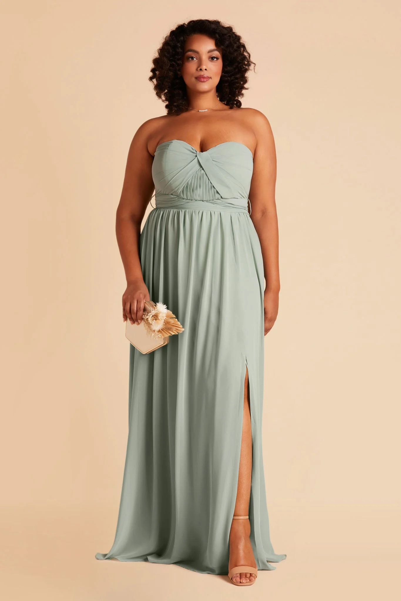 Chiffon Sage Dress - XNAUWBI