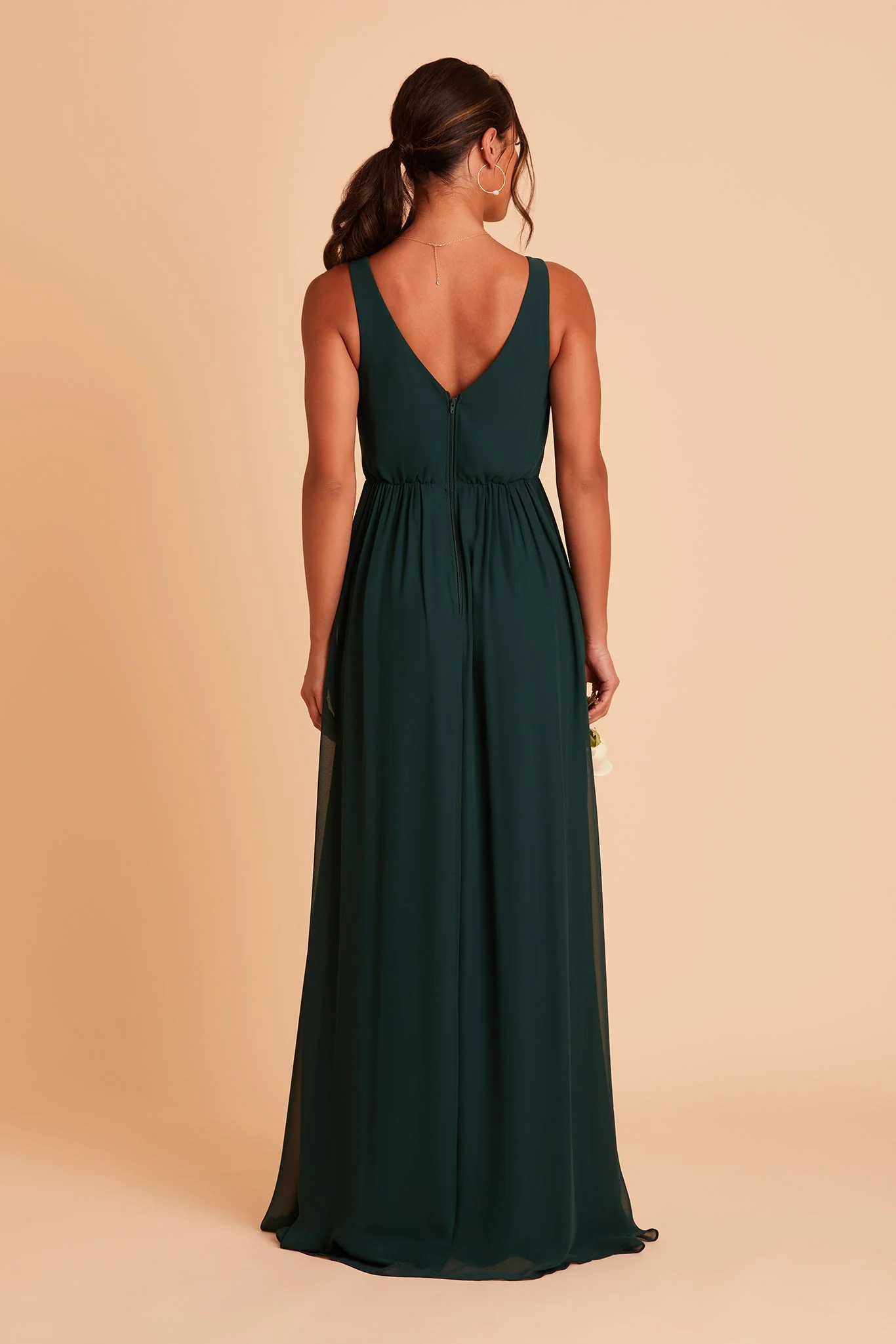 Chiffon Emerald Dress - XNAUWBI