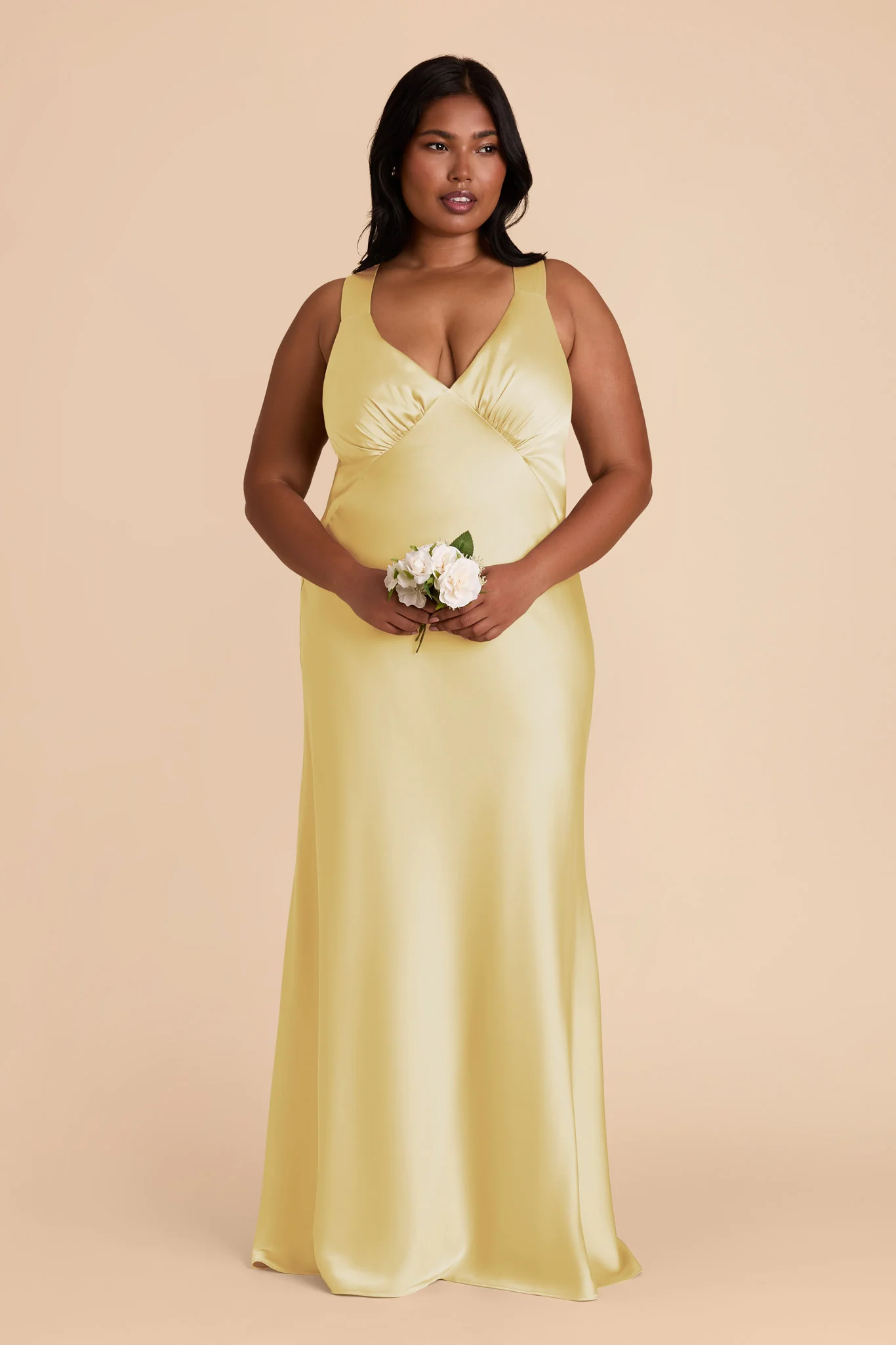 Matte Satin Lemon Sorbet Dress - XNAUWBI
