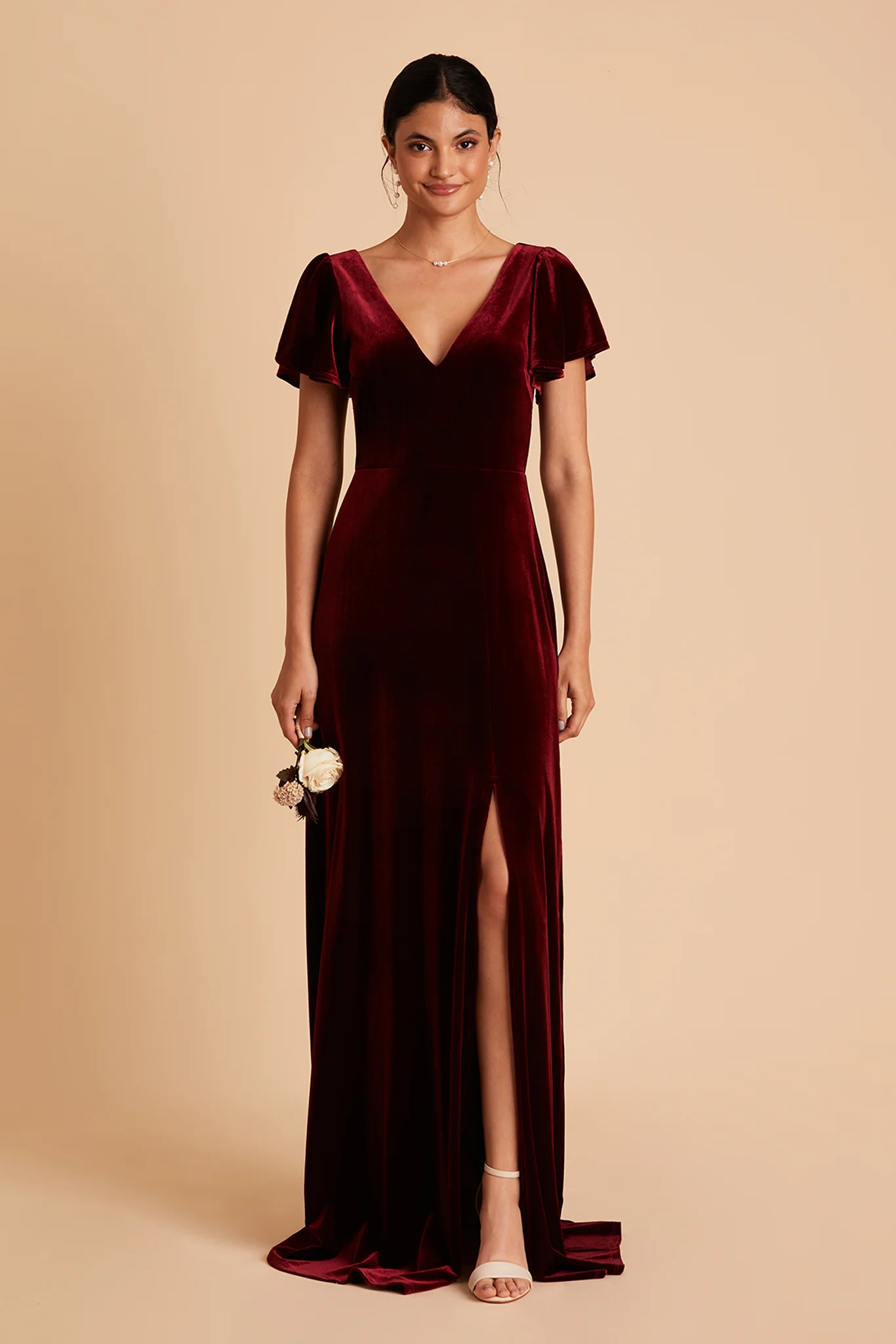 Velvet Cabernet Dress - XNAUWBI