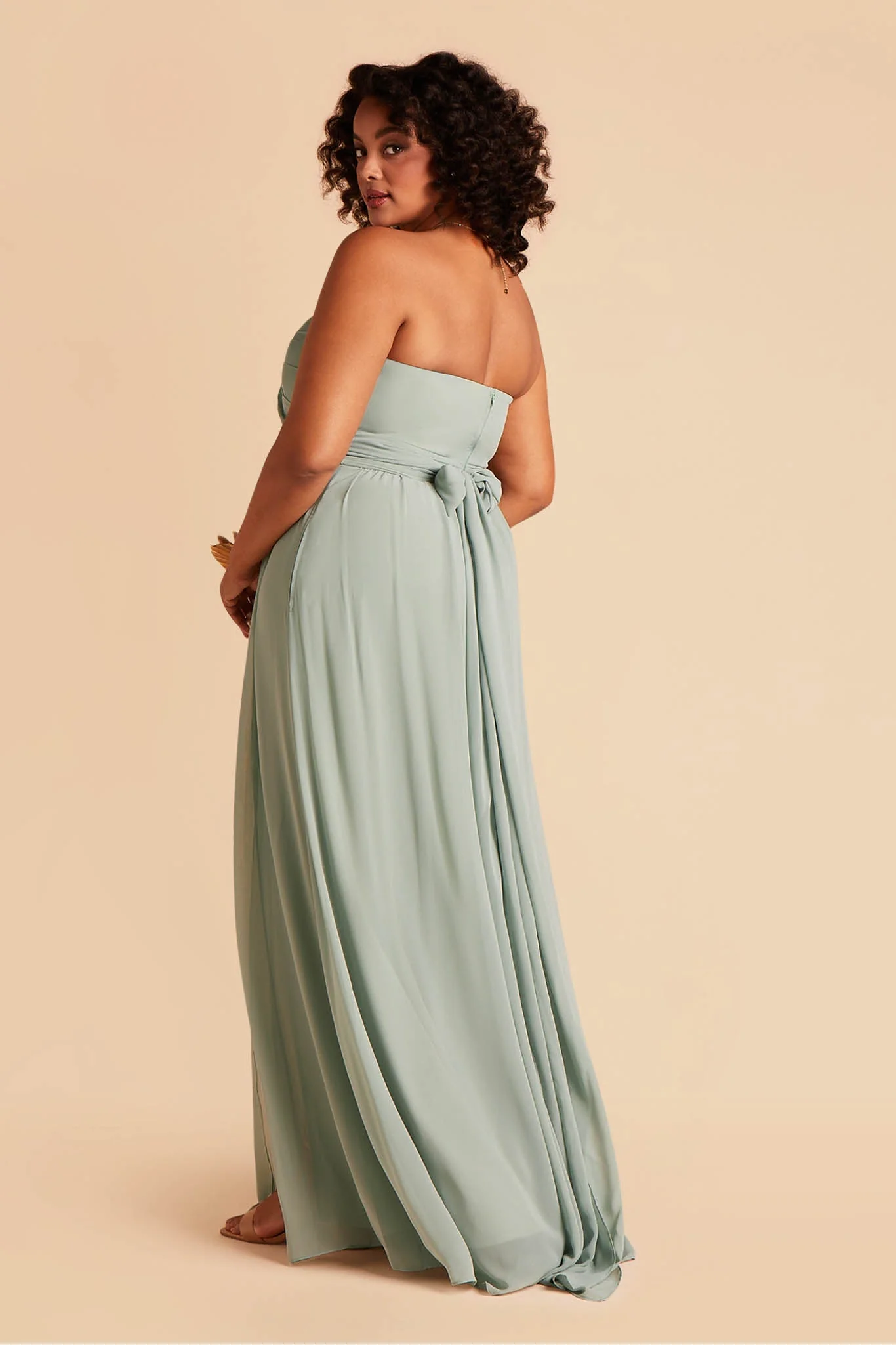 Chiffon Sage Dress - XNAUWBI