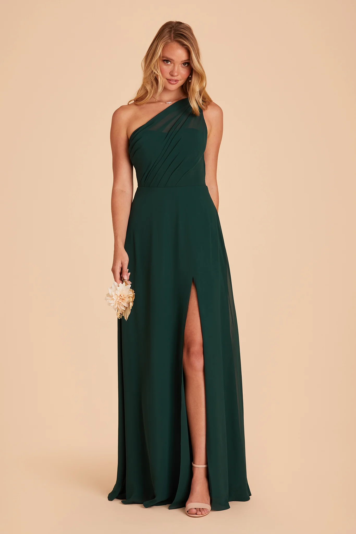 Chiffon Emerald Dress - XNAUWBI