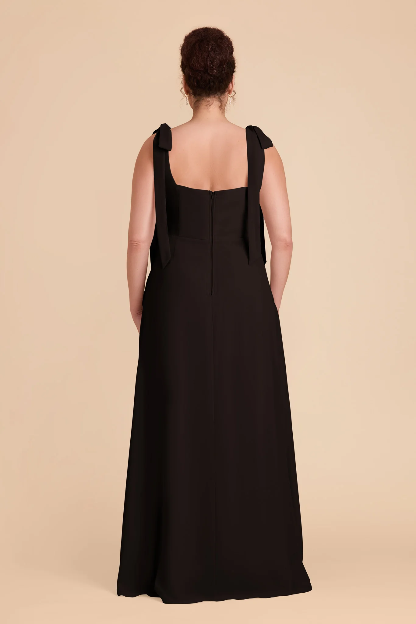 Chiffon Black Dress - XNAUWBI