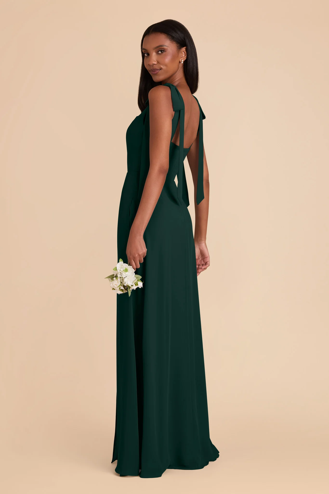 Chiffon Emerald Dress - XNAUWBI