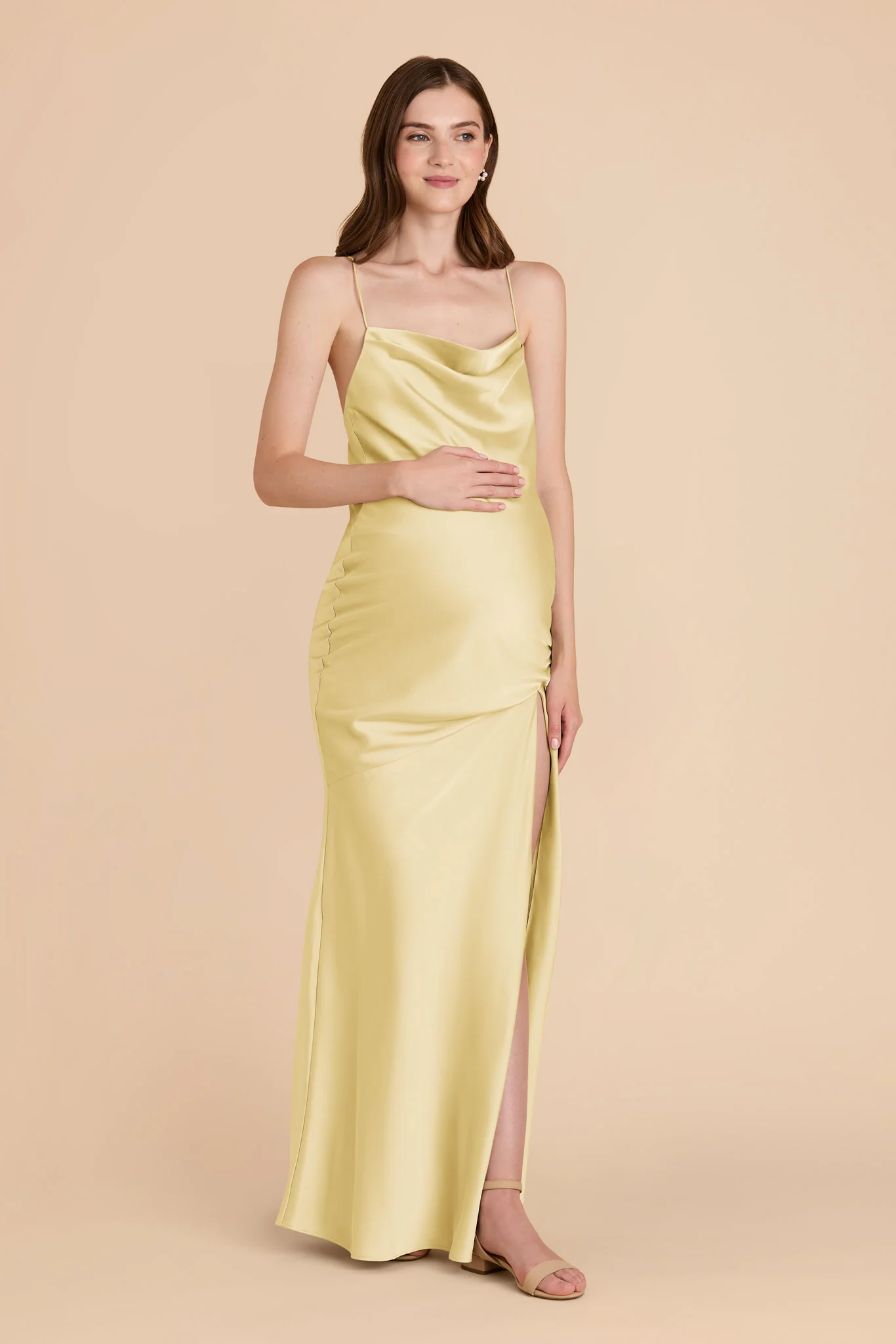 Matte Satin Lemon Sorbet Dress - XNAUWBI