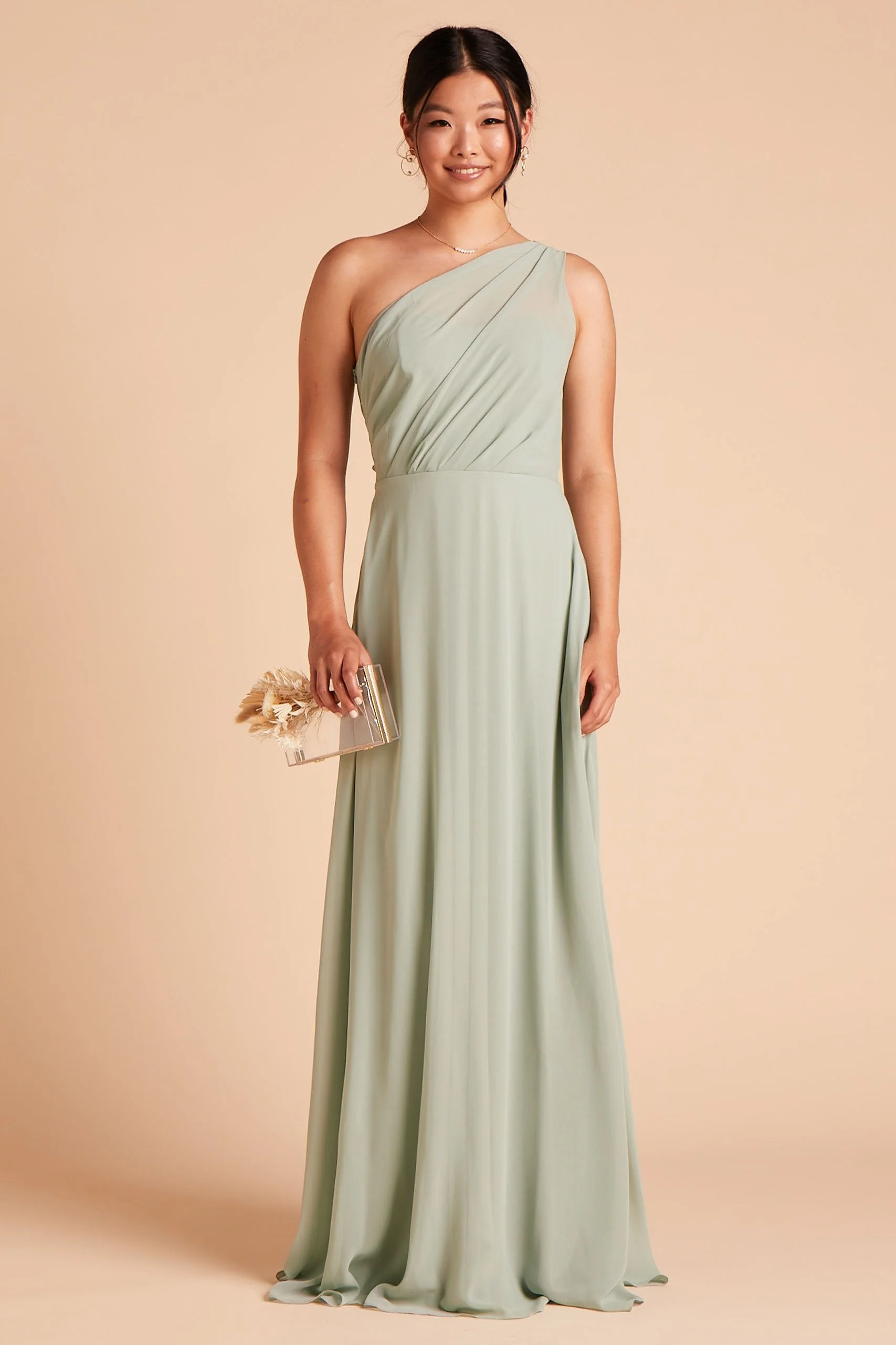 Chiffon Sage Dress - XNAUWBI