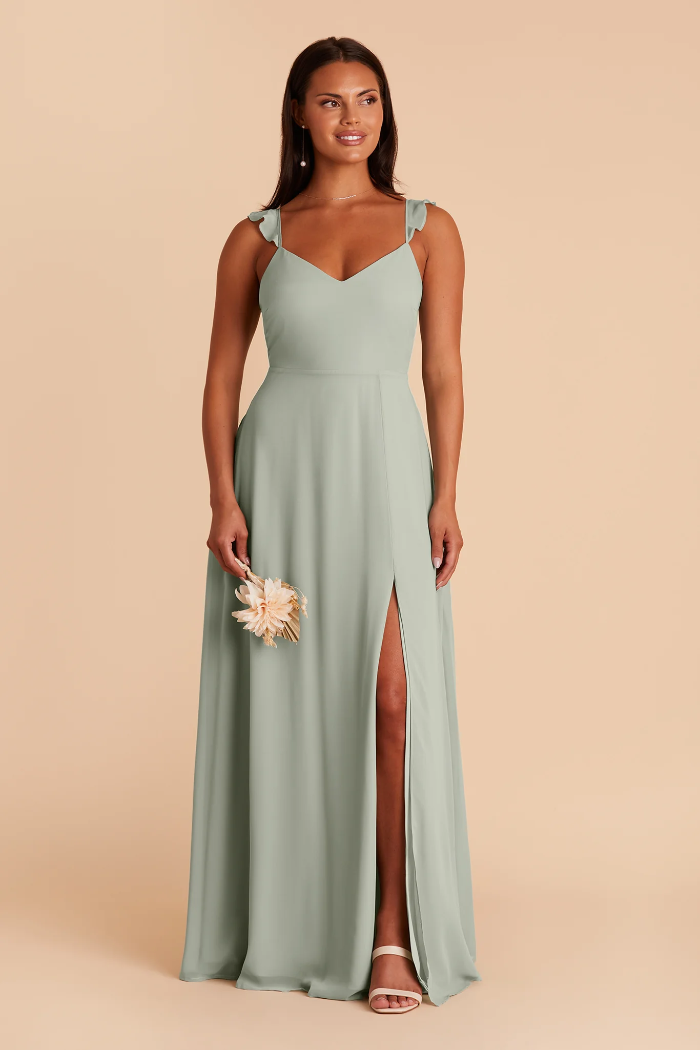 Chiffon Sage Dress - XNAUWBI