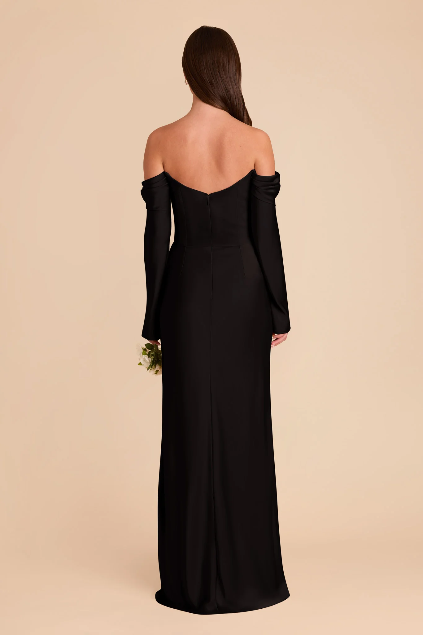 Matte Satin Black Dress - XNAUWBI