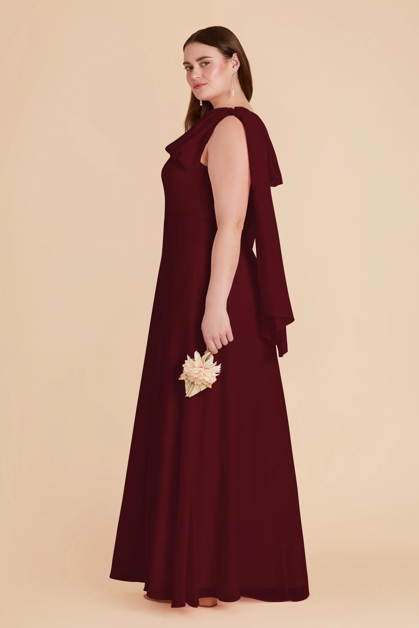 Chiffon Cabernet Dress - XNAUWBI
