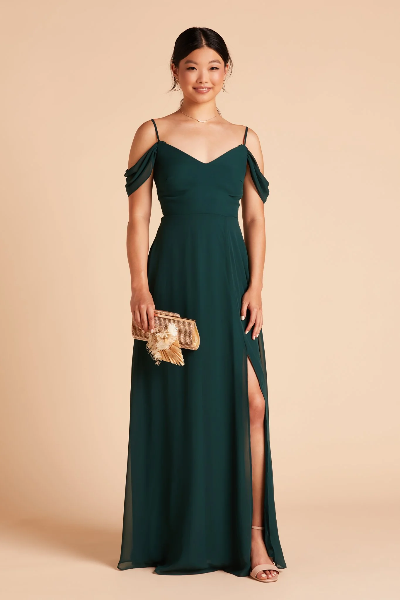 Chiffon Emerald Dress - XNAUWBI