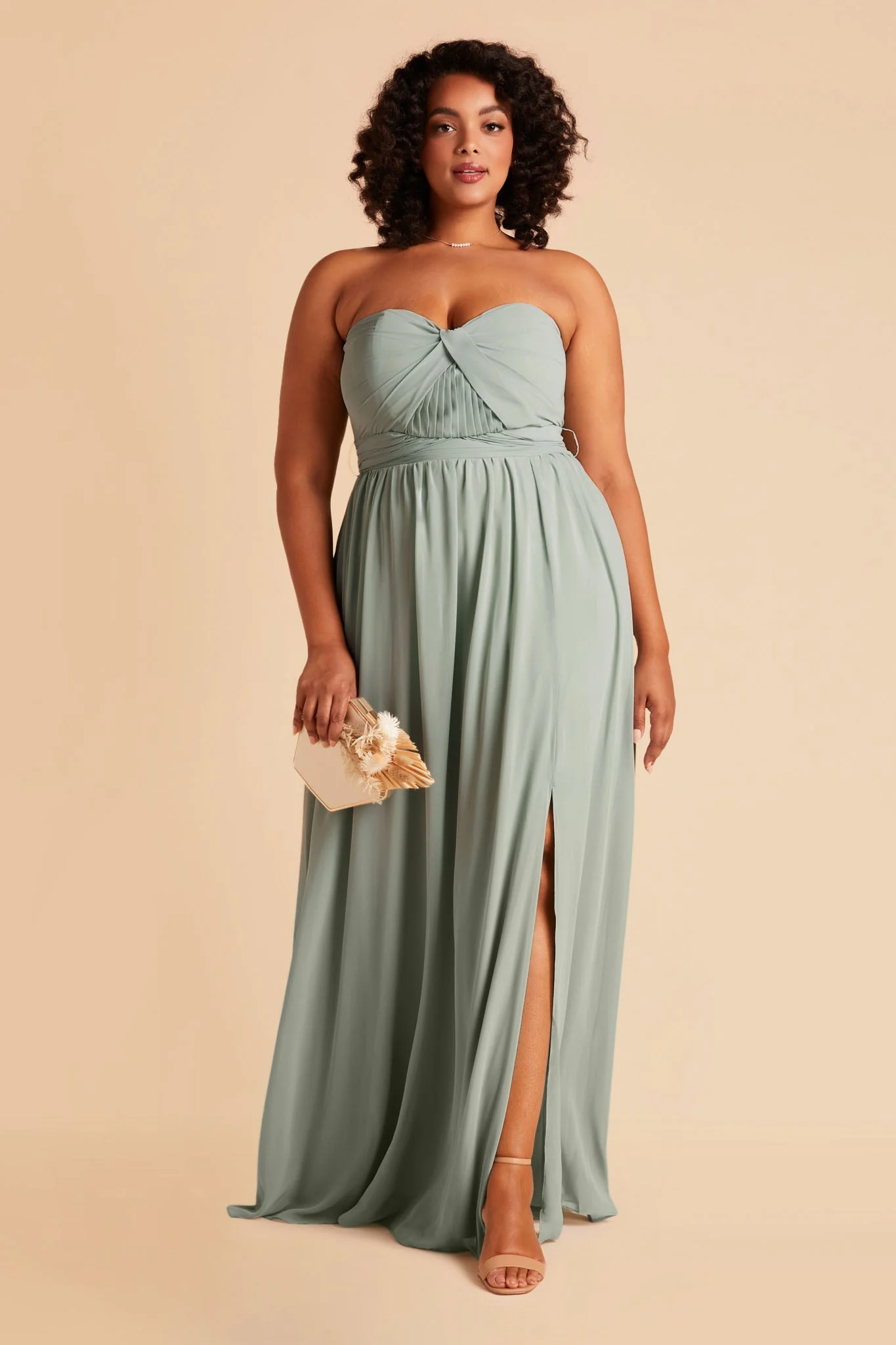 Chiffon Sage Dress - XNAUWBI