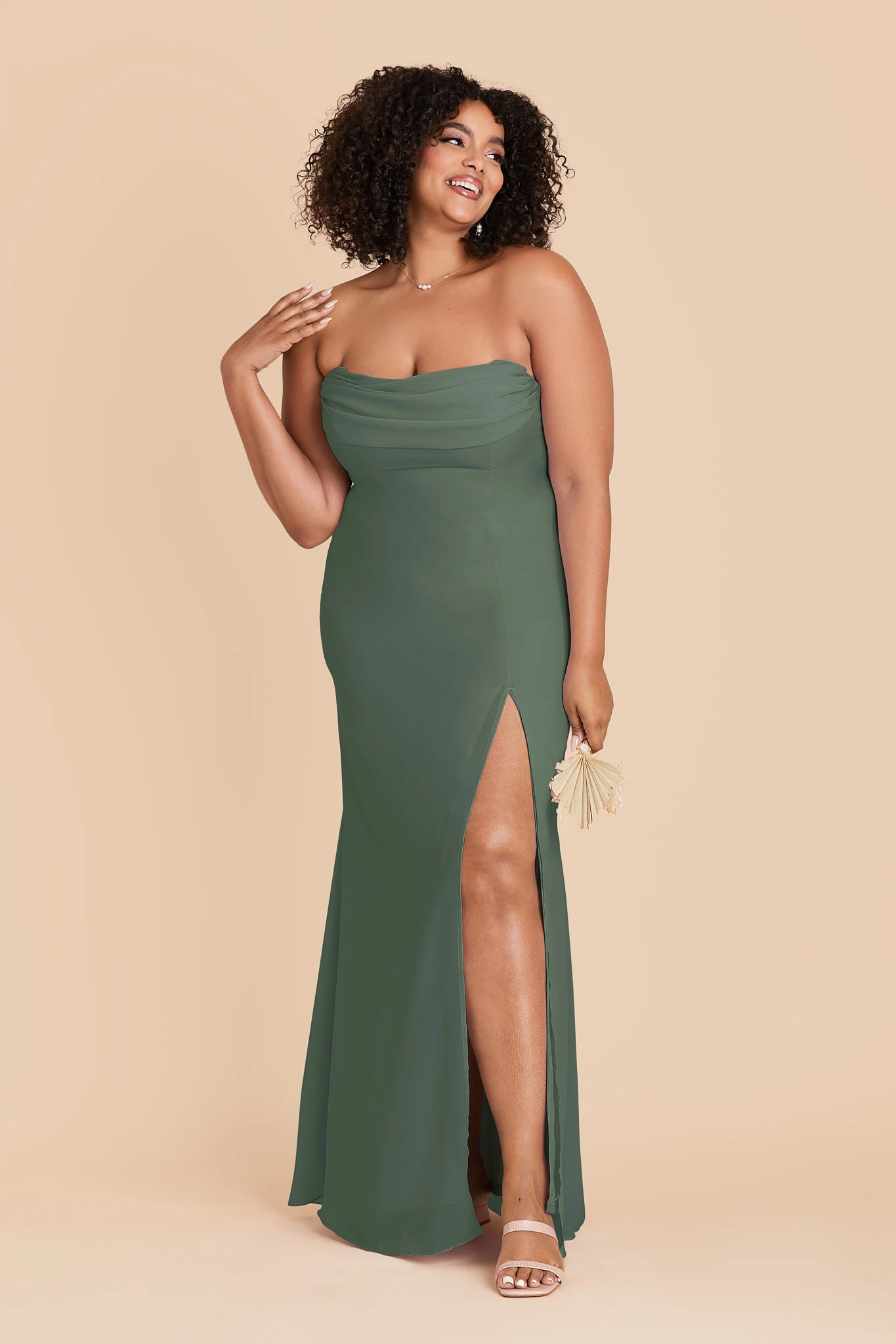 Chiffon Eucalyptus Dress - XNAUWBI