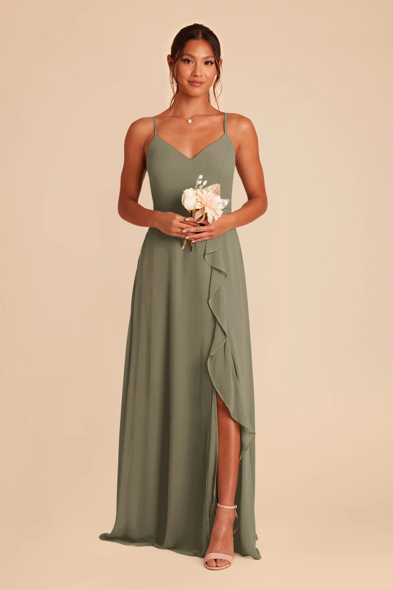 Chiffon Thyme Dress - XNAUWBI