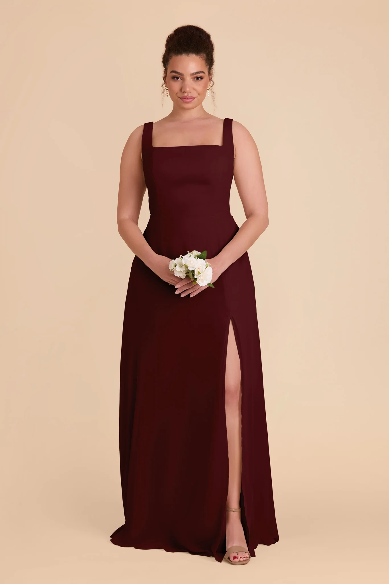 Chiffon Cabernet Dress - XNAUWBI