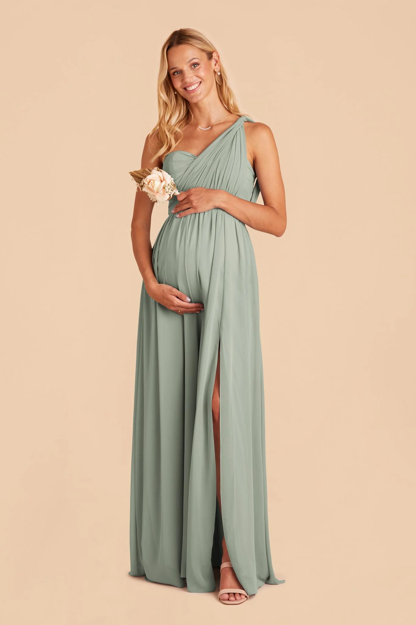 Chiffon Sage Dress - XNAUWBI
