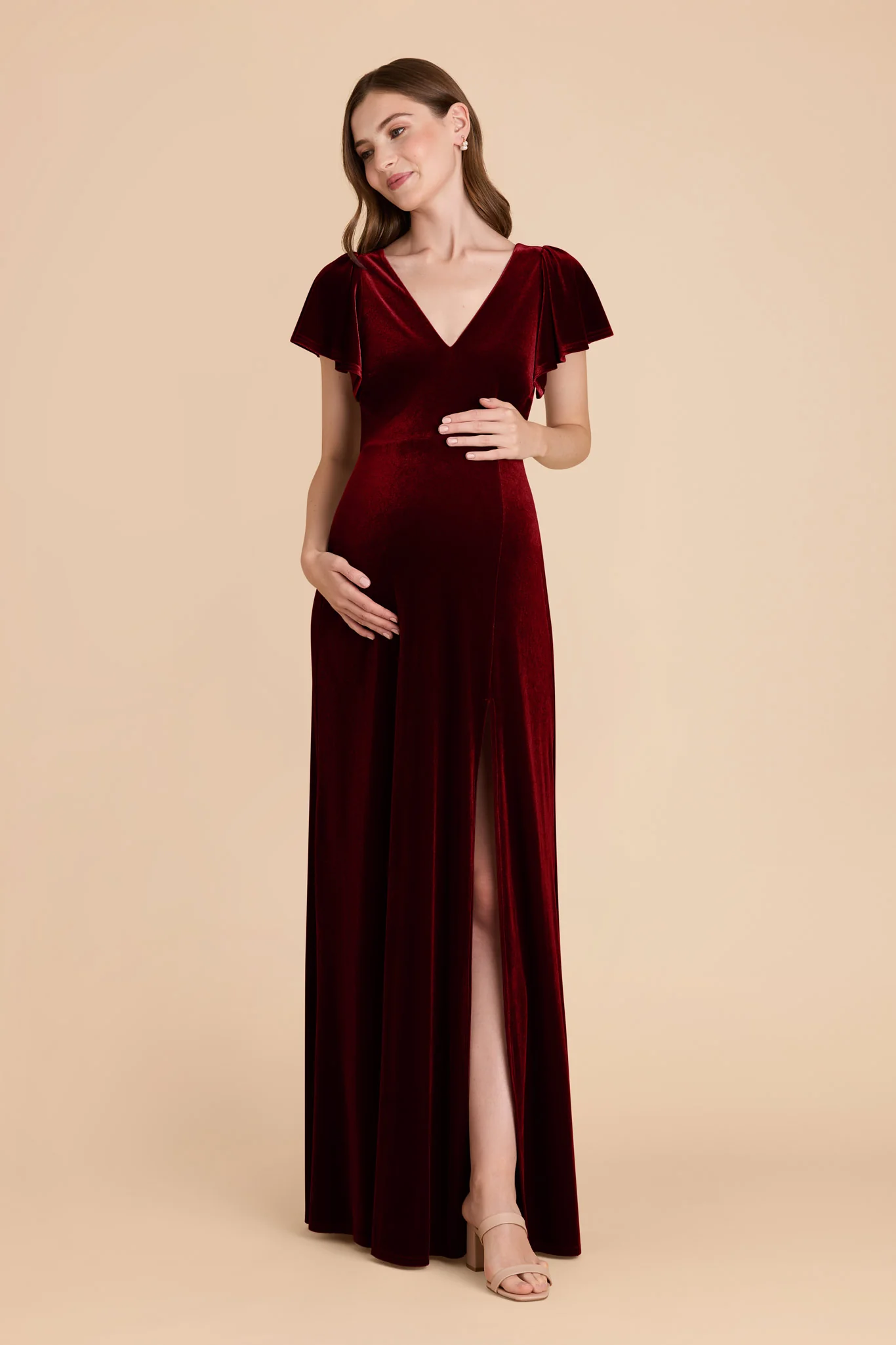 Velvet Cabernet Dress - XNAUWBI