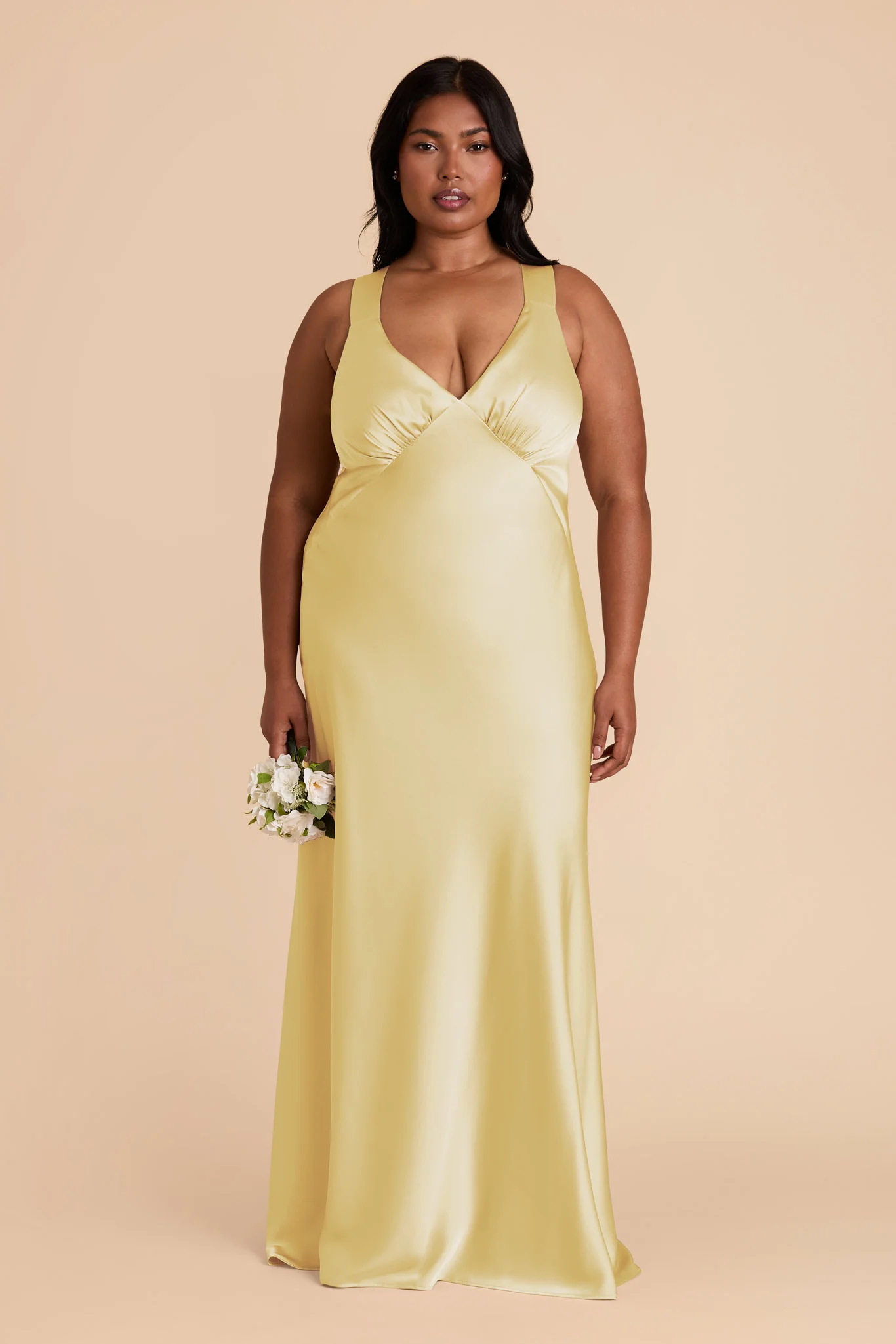 Matte Satin Lemon Sorbet Dress - XNAUWBI