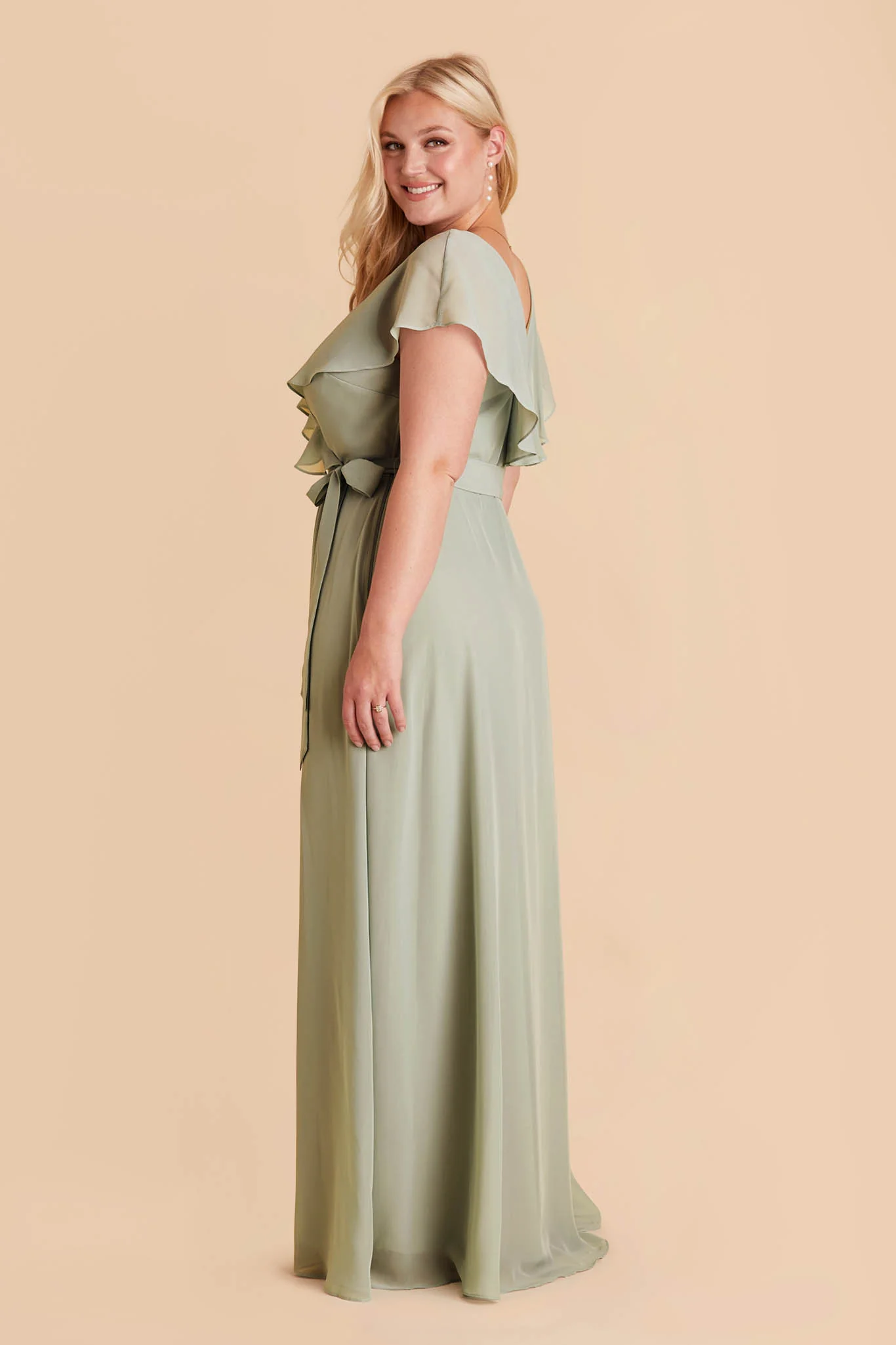 Chiffon Sage Dress - XNAUWBI
