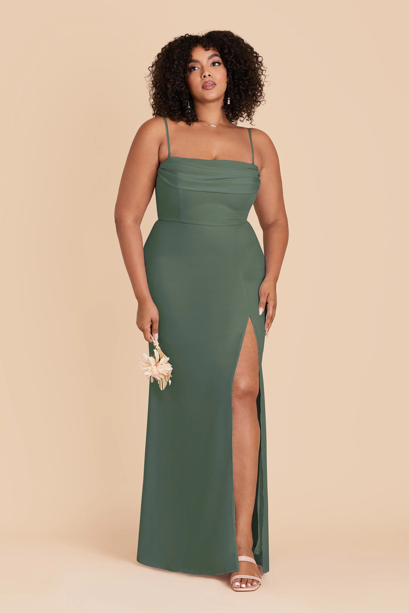 Chiffon Eucalyptus Dress - XNAUWBI