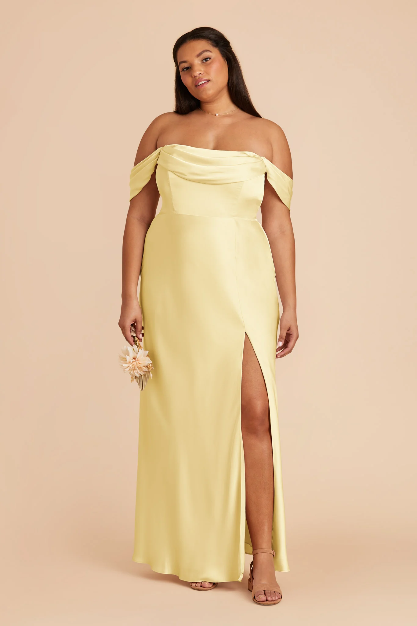 Matte Satin Lemon Sorbet Dress - XNAUWBI
