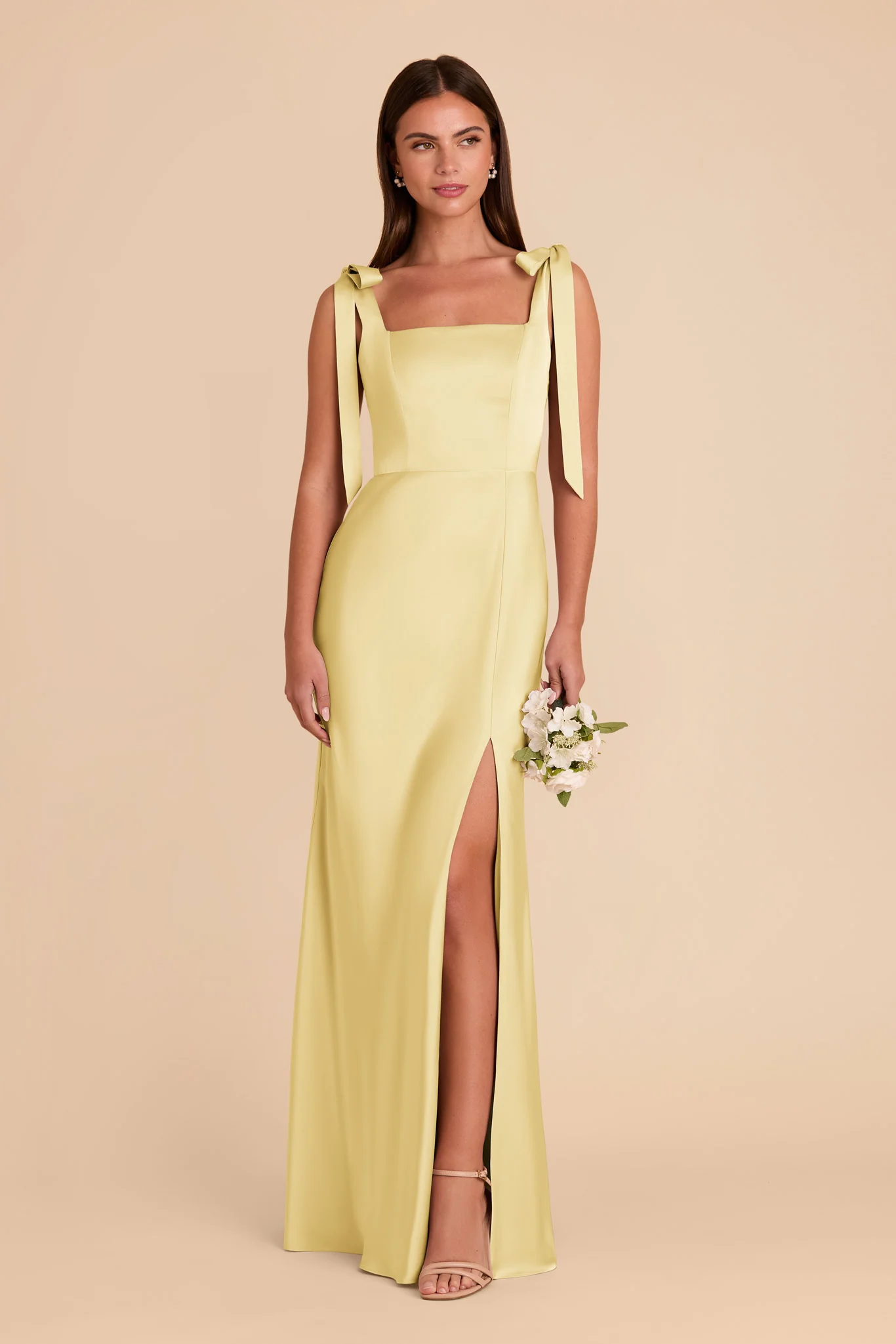 Matte Satin Lemon Sorbet Dress - XNAUWBI